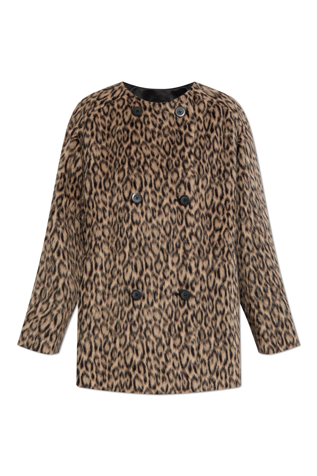 Emporio Armani Short Coat With Animal Motif | italist