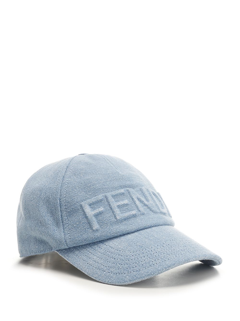 FENDI｜ (Denim Baseball Cap (FXQ380 ASQK F0RU7)) FF Jacquard denim baseball hat FENDI - Nugnes1920