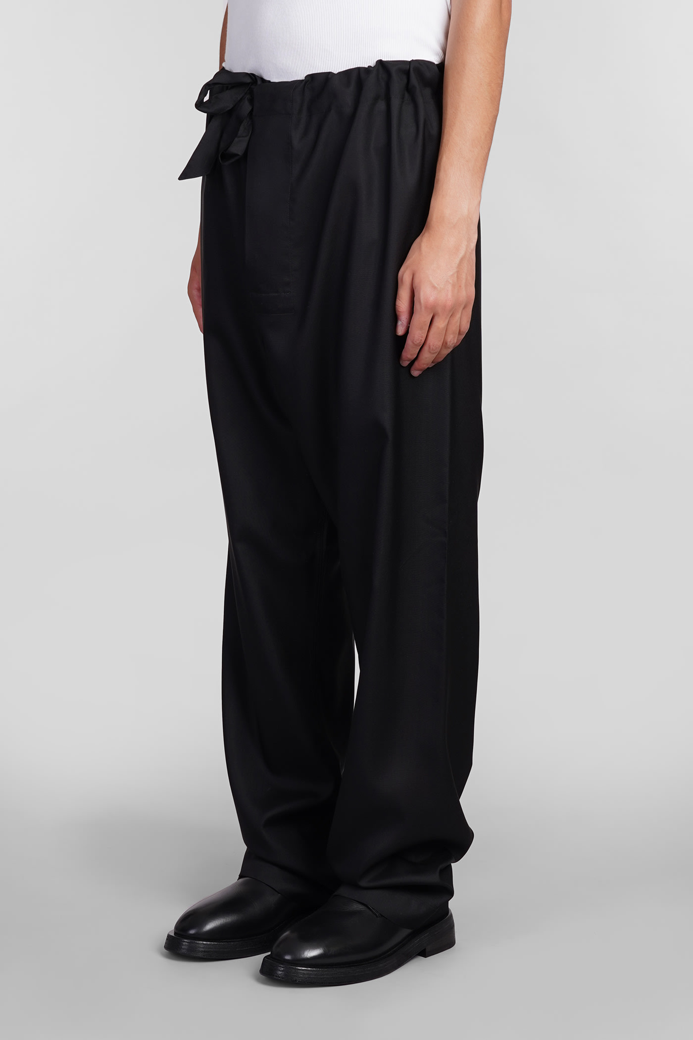 パンツ made in ITALY maison margiela blackpants Maison Margiela Pants In Black Silk | italist
