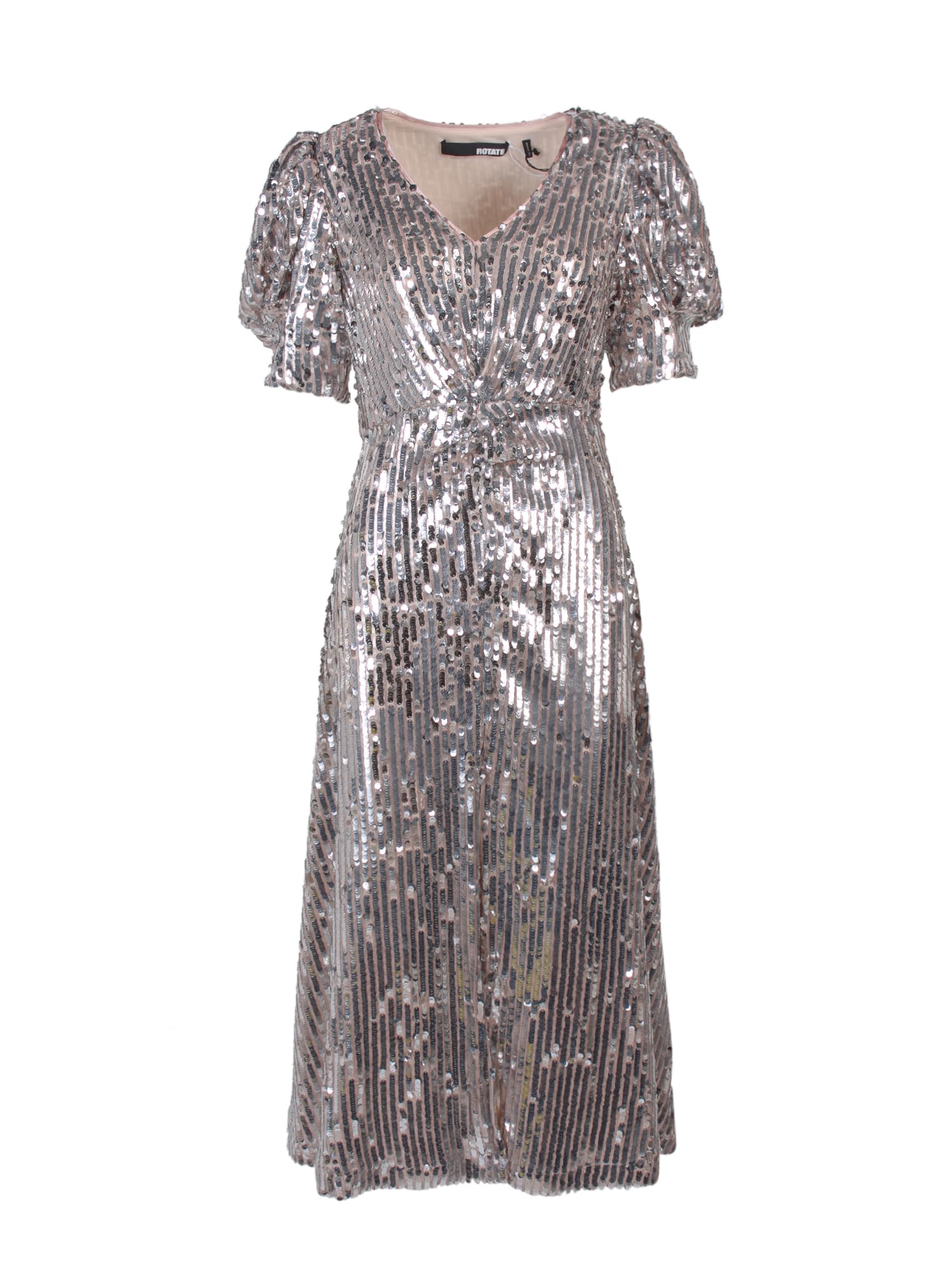 midi dress with all-over sequins