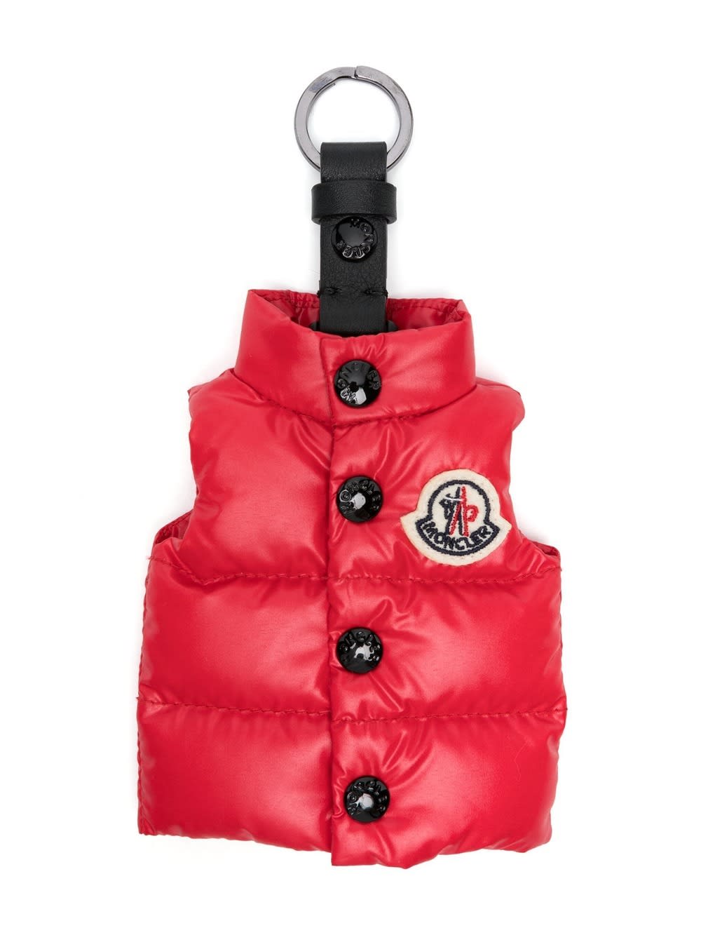 Moncler Red Vest Shaped Keyring | italist