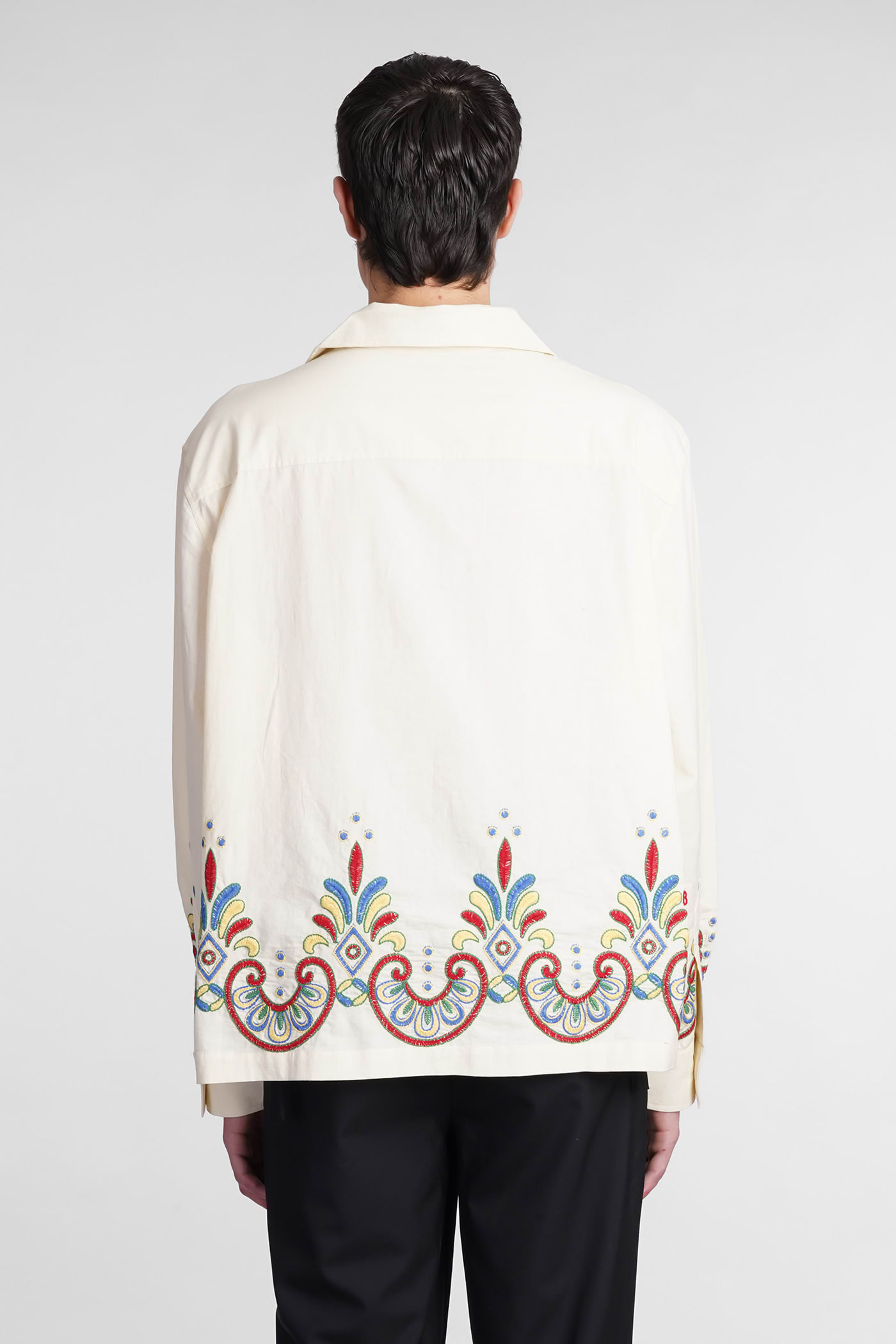 Bode Embroidered Carnival Shirt In Beige Cotton | italist, ALWAYS