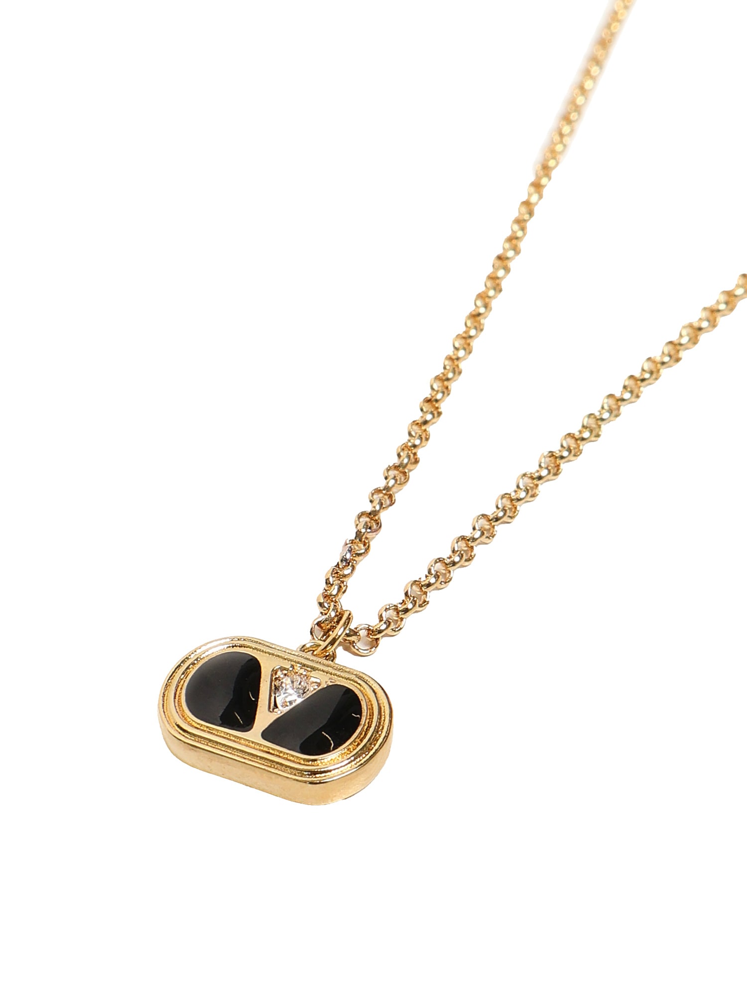 【関税&送料込】Valentino Garavani Pearls Ovalette Necklace Valentino Garavani Ovalette Metal Necklace With Enamel