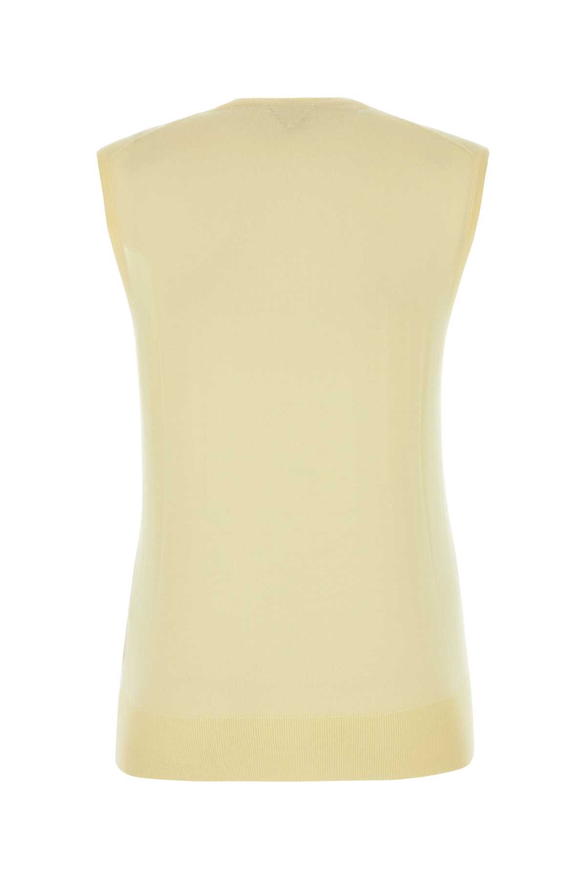 ジャケット BOTTEGA VENETA Pastel Yellow Cotton Blend Vest Bottega Veneta Pastel Yellow Cotton Blend Vest | italist