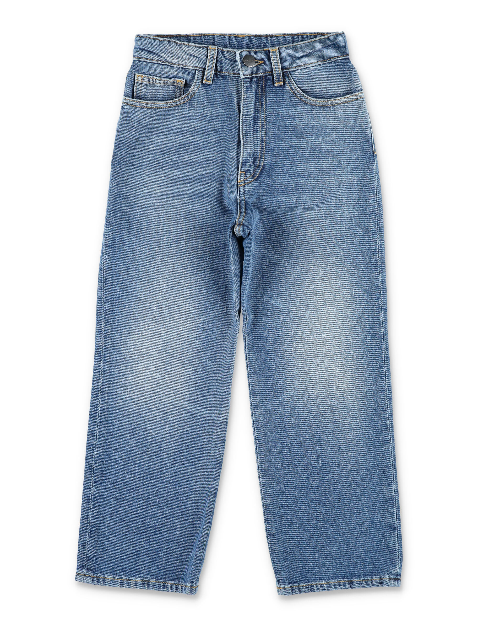Palm Angels Curved Logo Denim Pant | italist