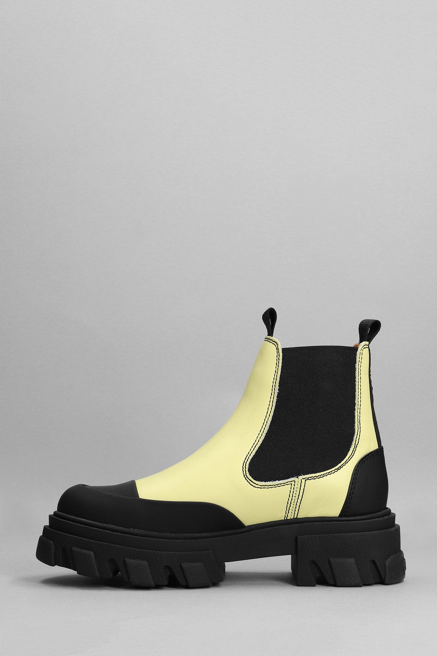 ganni yellow boots