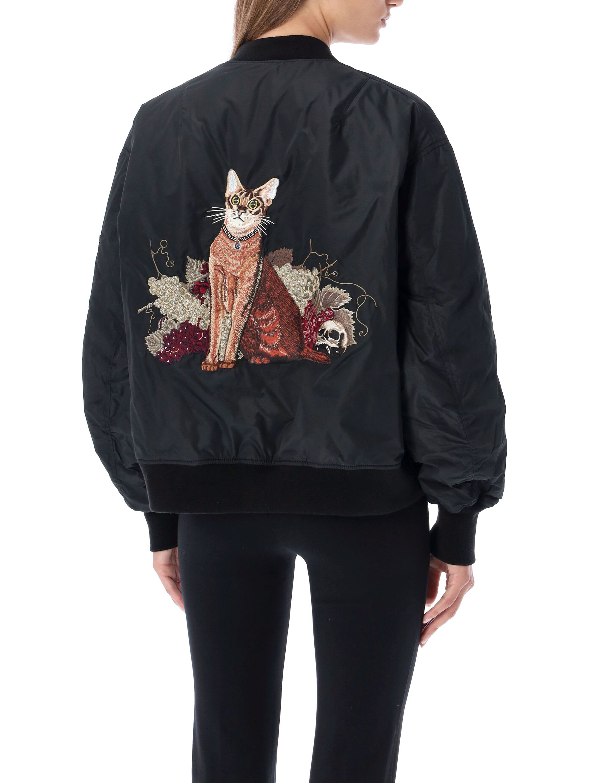 Undercover Jun Takahashi Embroidered Cat Bomber Jacket | italist 