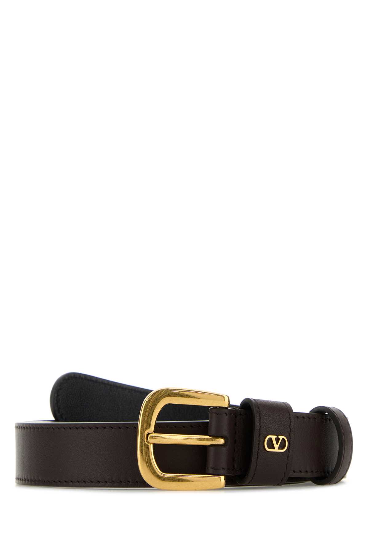 ベルト Valentino Garavani Dark Brown Leather Belt Valentino Garavani Dark Brown Leather Belt | italist, ALWAYS