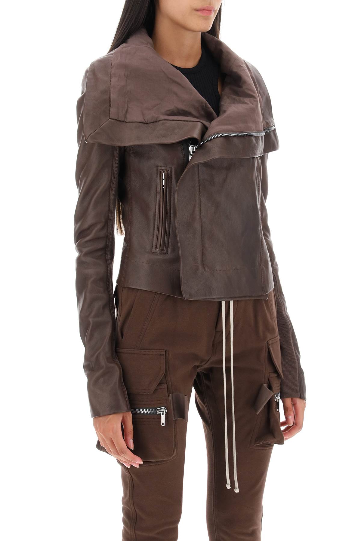 Rick Owens Lamb Leather Biker Jacket レザージャケット 通販