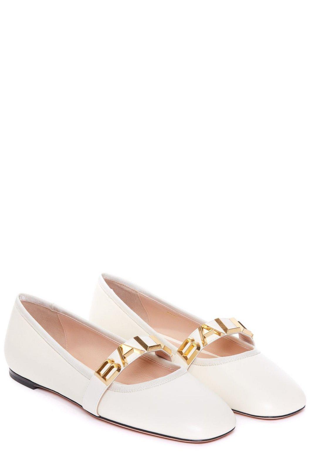 Bally Balby Squared Toe Ballet Flats | italist