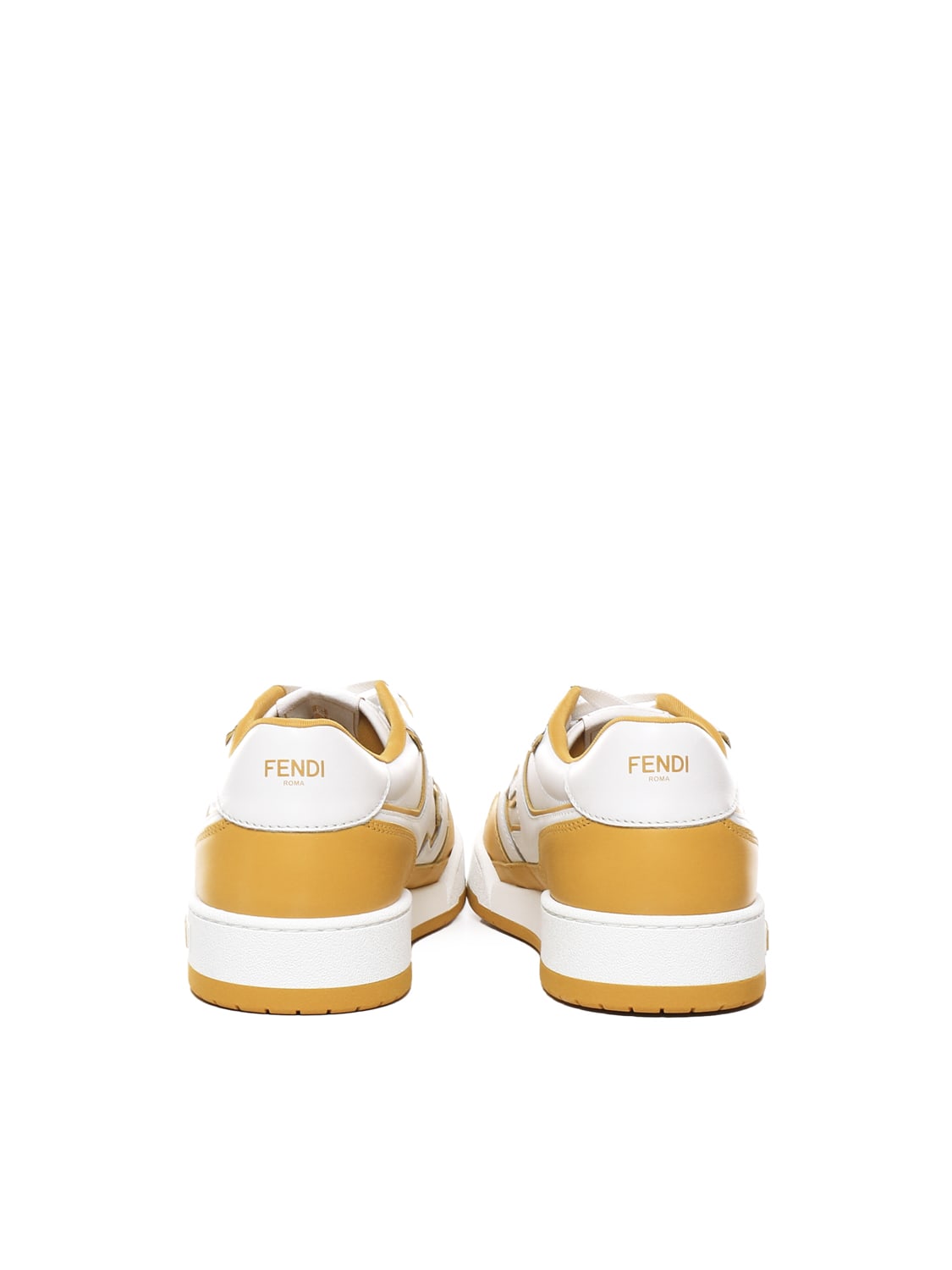 Two-tone Leather Fendi Match Sneakers | italist