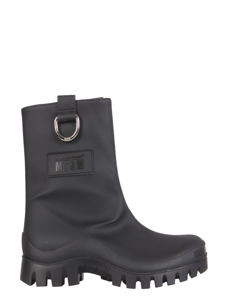 レインブーツ MSGM RAIN BOOTS WITH TRACK SOLE MSGM Rain Boots | italist