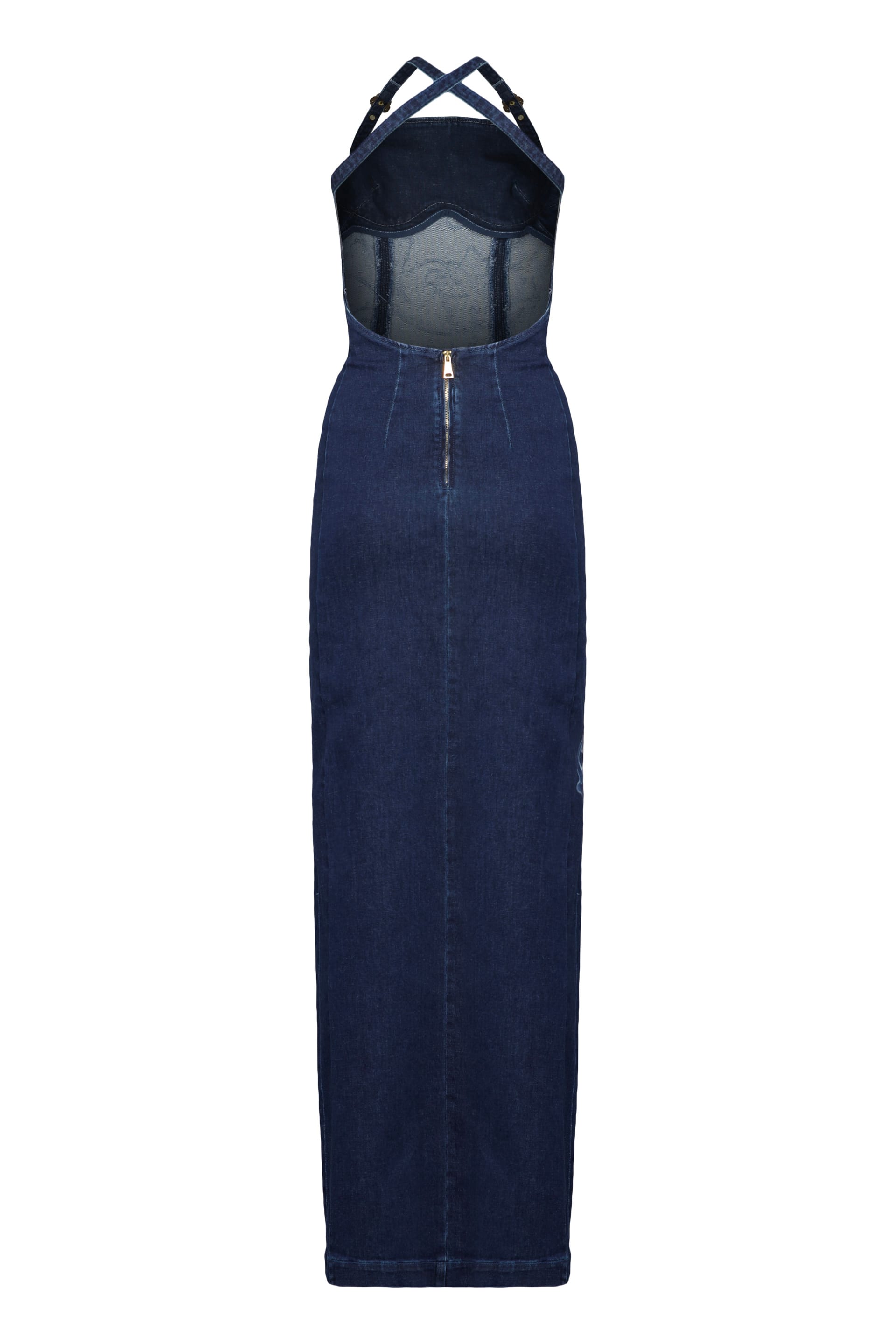 ワンピース VERSACE JEANS LONG DRESS (73HAOM11CM16N 899) Versace Jeans Couture Denim Dress | italist