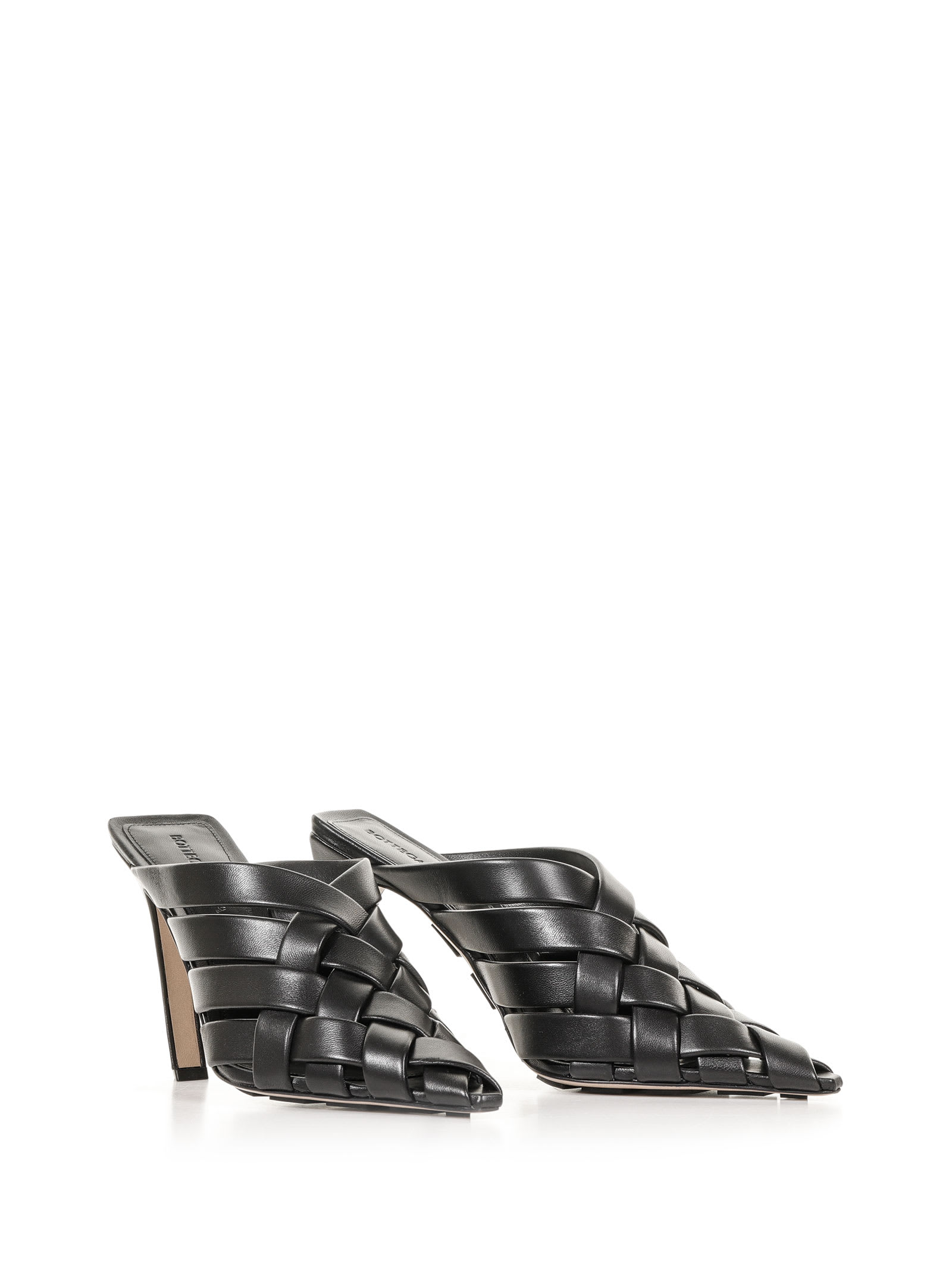 【送料&関税込】Bottega Veneta Alfie Leather Mules Bottega Veneta Alfie Mules | italist