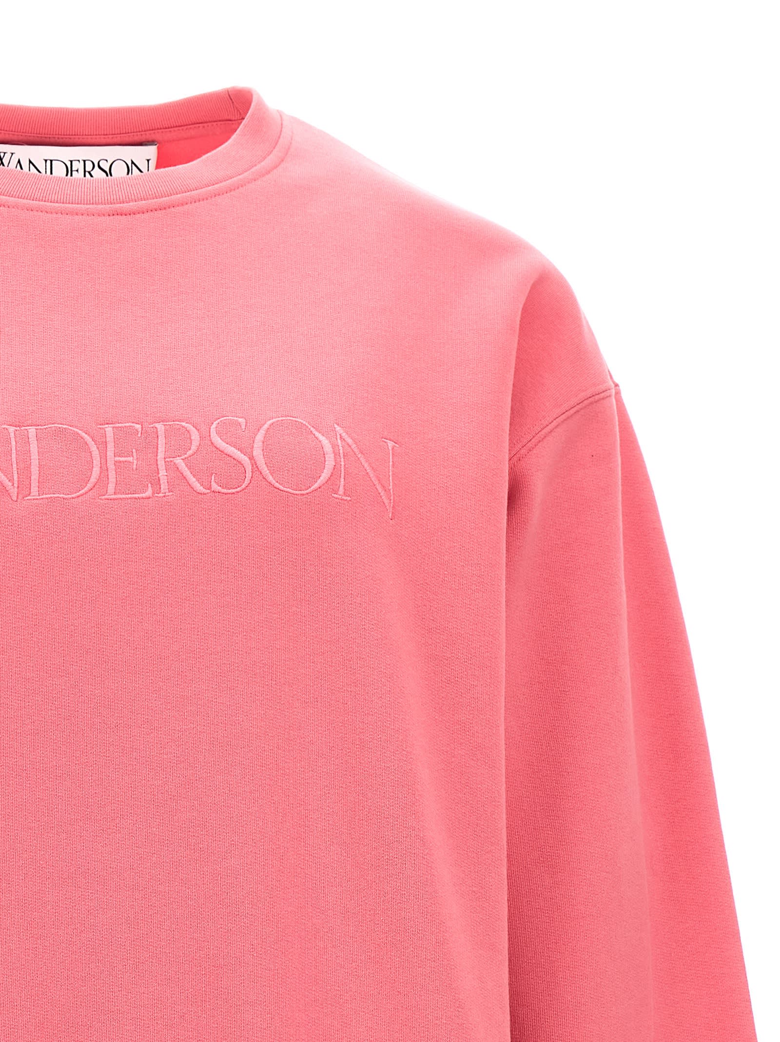 ★J W ANDERSON★ Logo embroidery sweatshirt pink JW0103PG139 J.W. Anderson Logo Embroidery Sweatshirt | italist