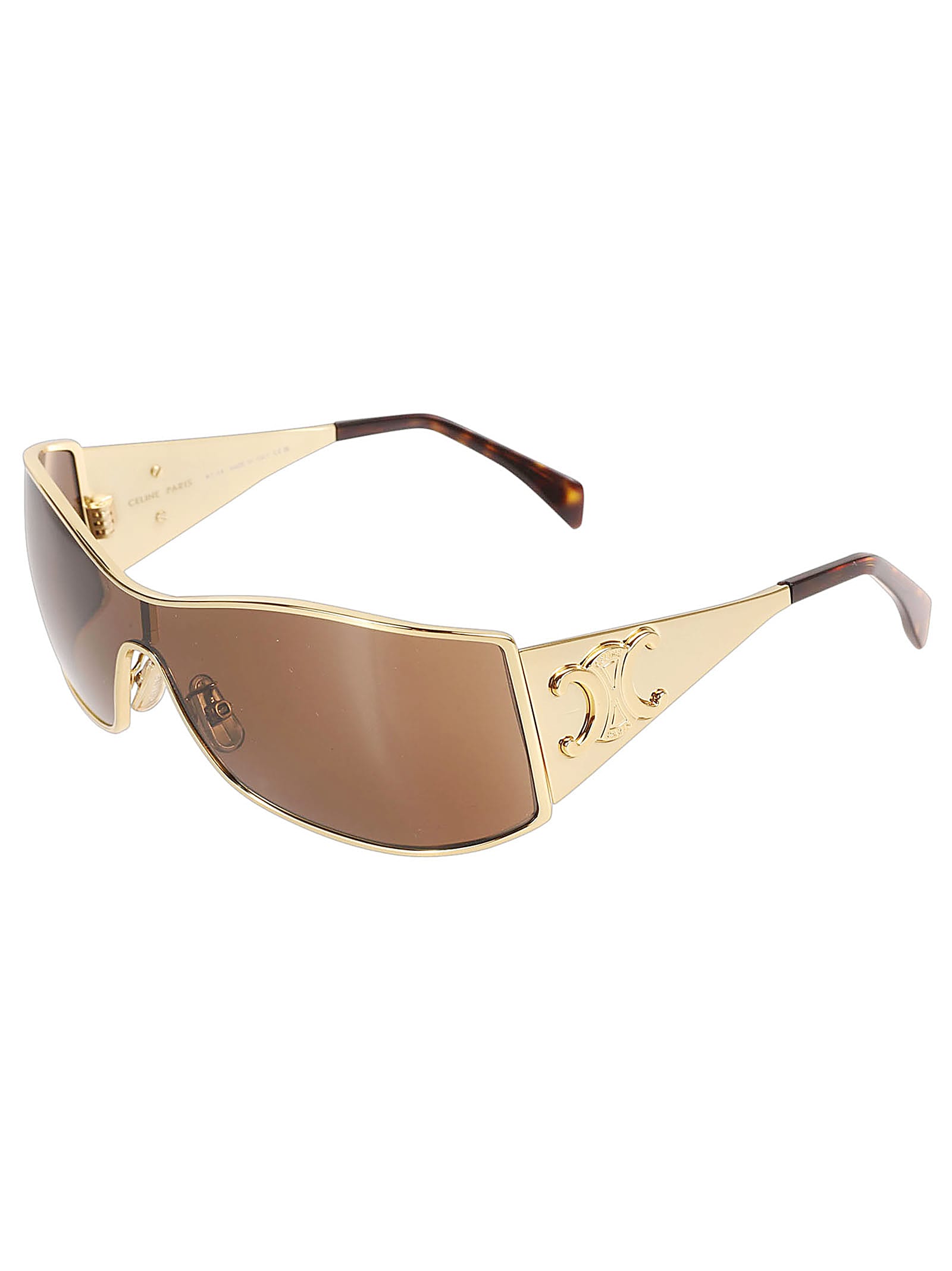 【送料&関税込】Celine Cl40283u Sunglasses CELINE Maxi Metal Triomphe CL40283U Shield Sunglasses