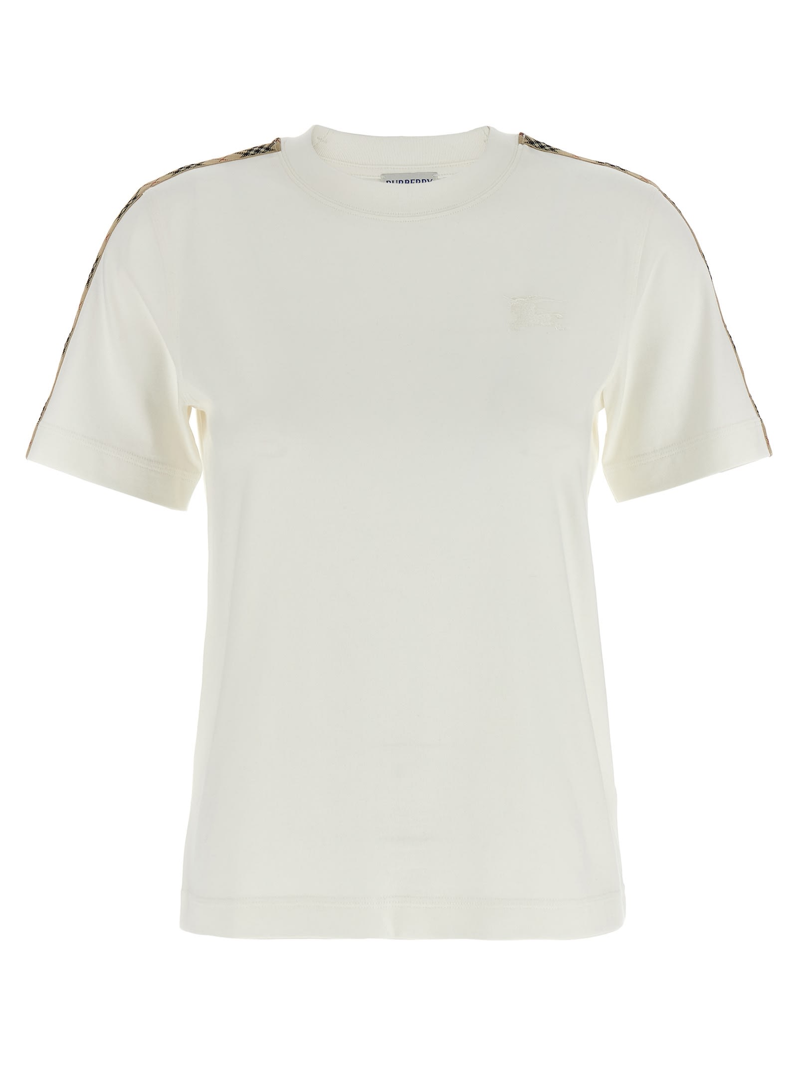【関税＆送料込み】Burberry Check Tape T-Shirt Burberry Check Tape T-shirt | italist