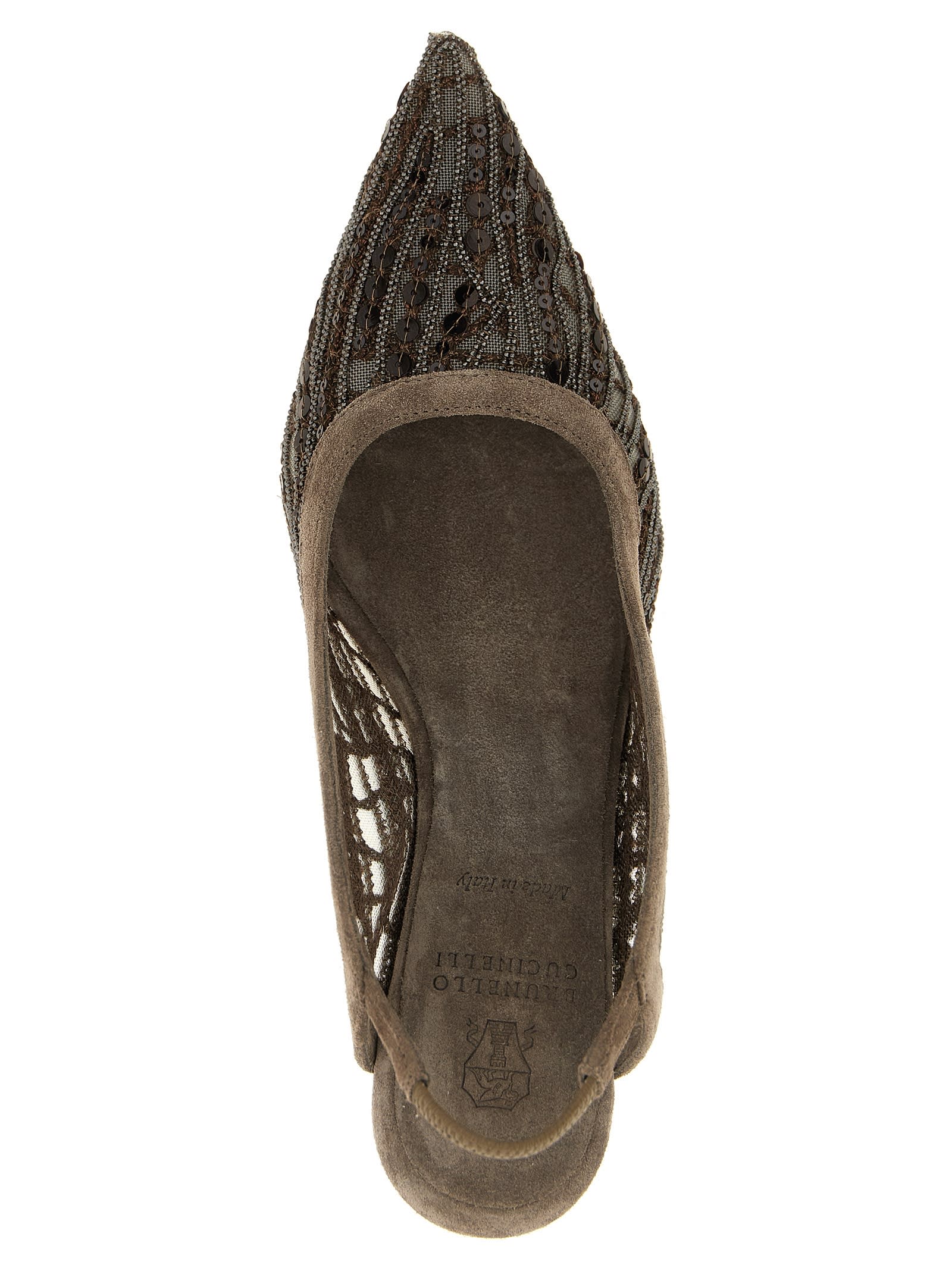 Brunello Cucinelli 'city Glistening Abstract Embroidery