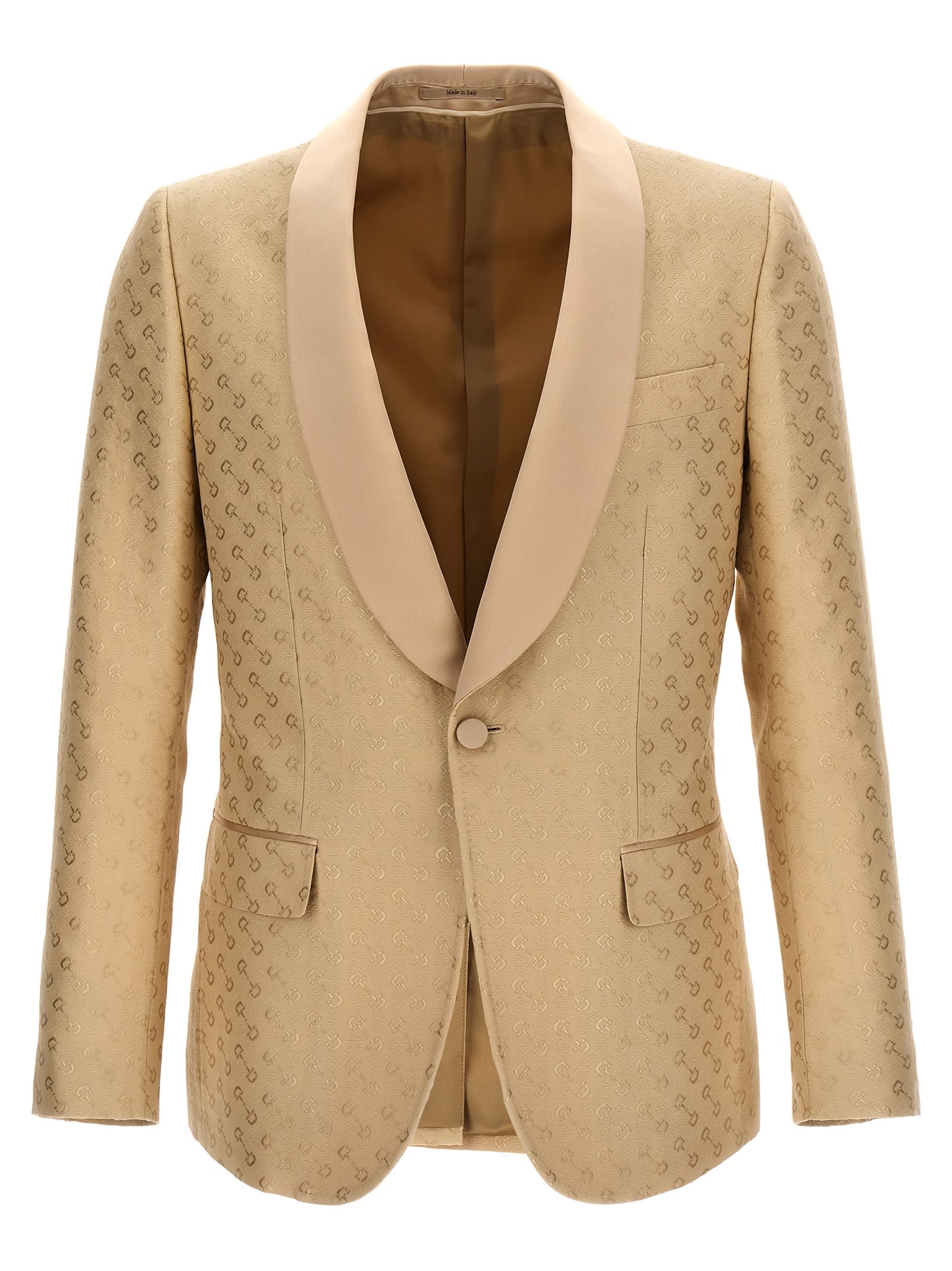 テーラードジャケット GUCCI Clamp jacquard blazer Gucci Clamp Jacquard Blazer | italist