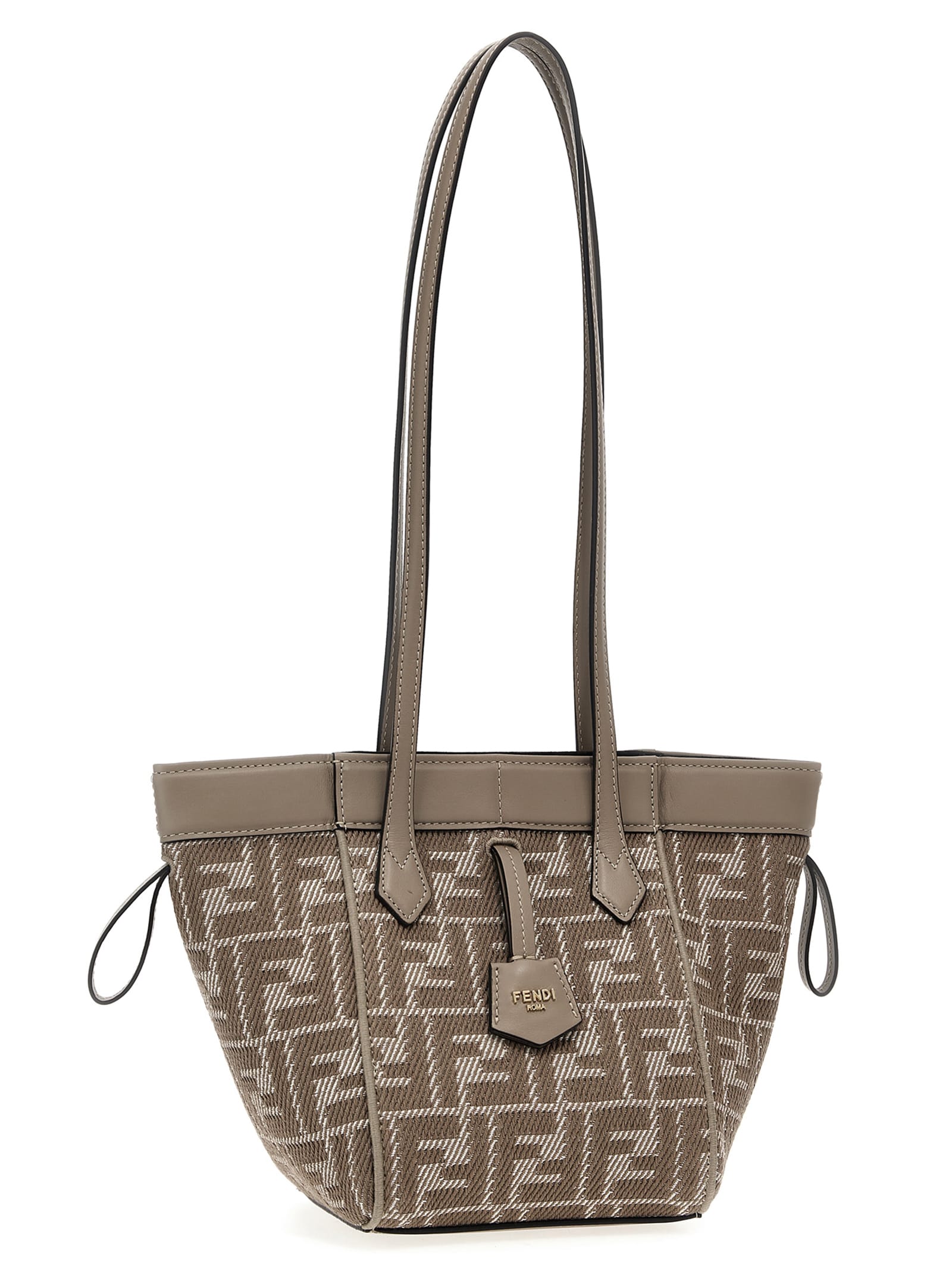 ショルダーバッグ・ポシェット FENDI 'Fendi Origami Mini' shoulder bag Beige FENDI Origami Mini Leather Shoulder Bag