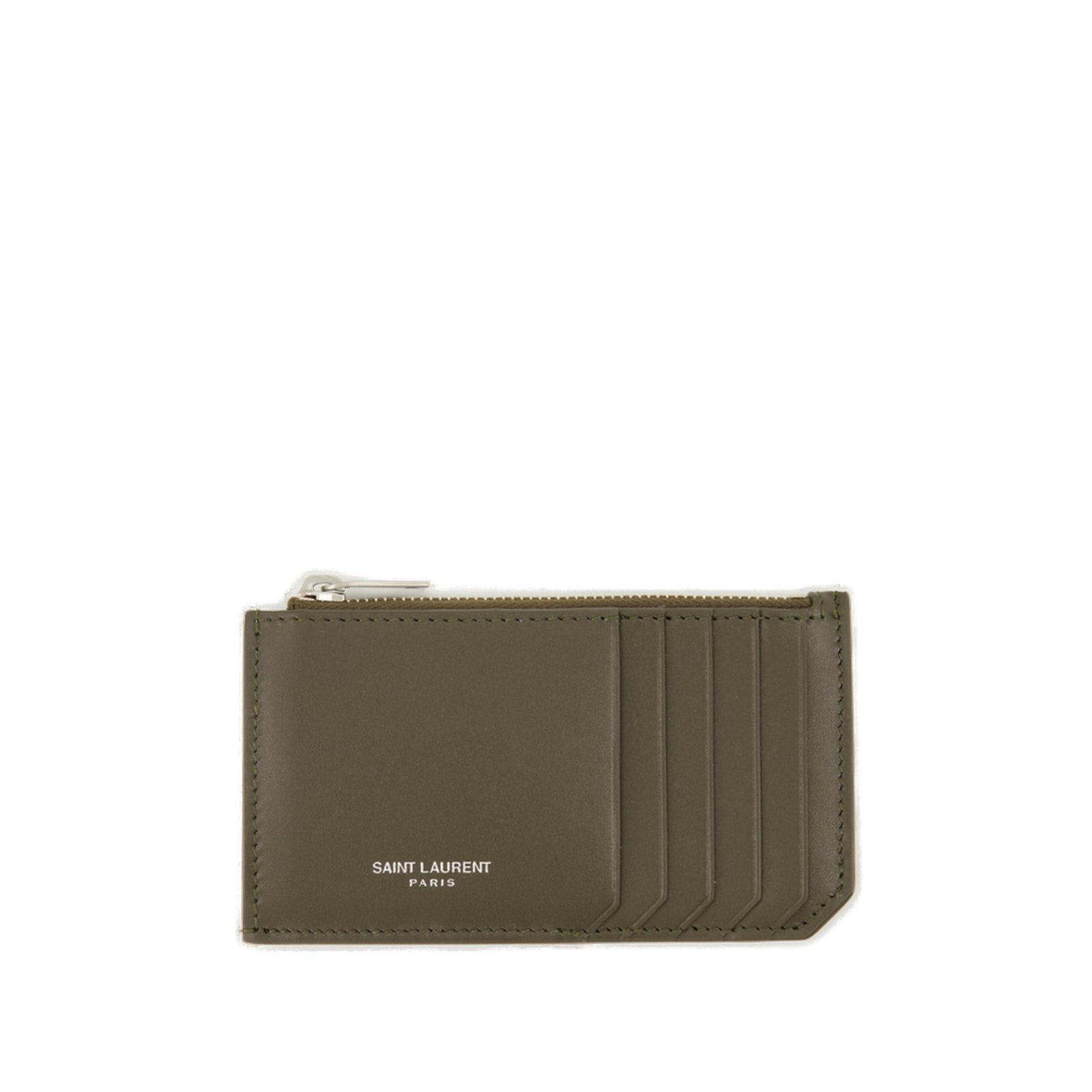 Saint Laurent Paris Fragments Zipped Card Case | italist