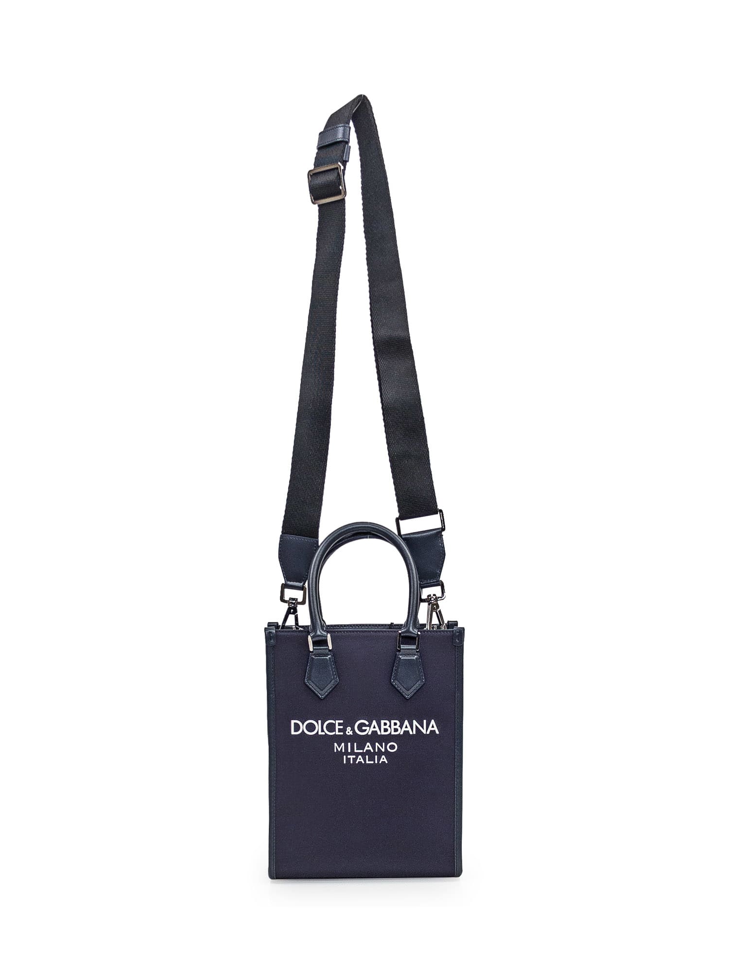 トートバッグ DOLCE & GABBANA logo-detailed nylon handbag Dolce & Gabbana Small Nylon Tote Bag With Logo | italist