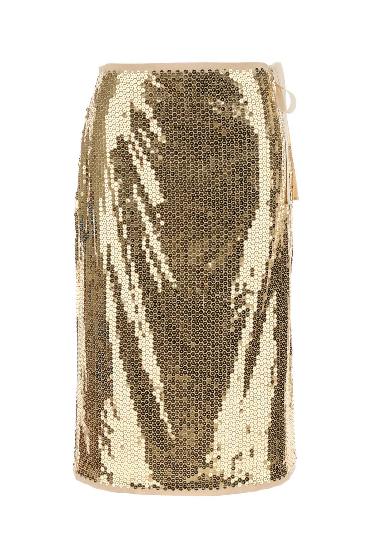 【送料&関税込】Prada Embellished Mesh Skirt Prada rhinestone-embellished Mesh Midi Skirt | Silver | FARFETCH