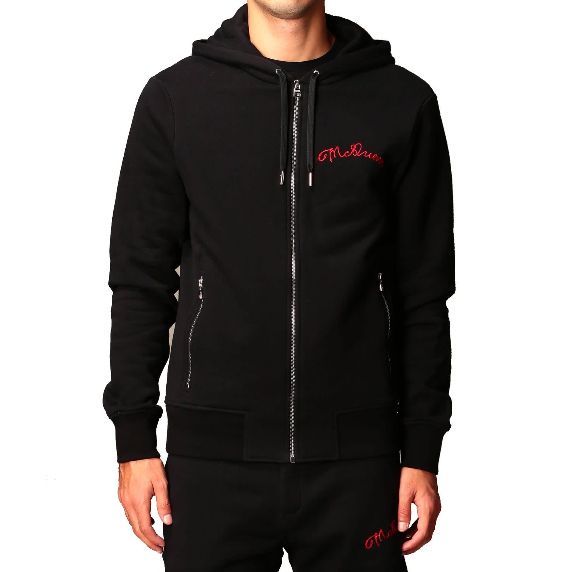 【Alexander McQueen】SWEATSHIRT◆815008QXABQ Alexander McQueen Hooded Zipped Sweatshirt | italist, ALWAYS