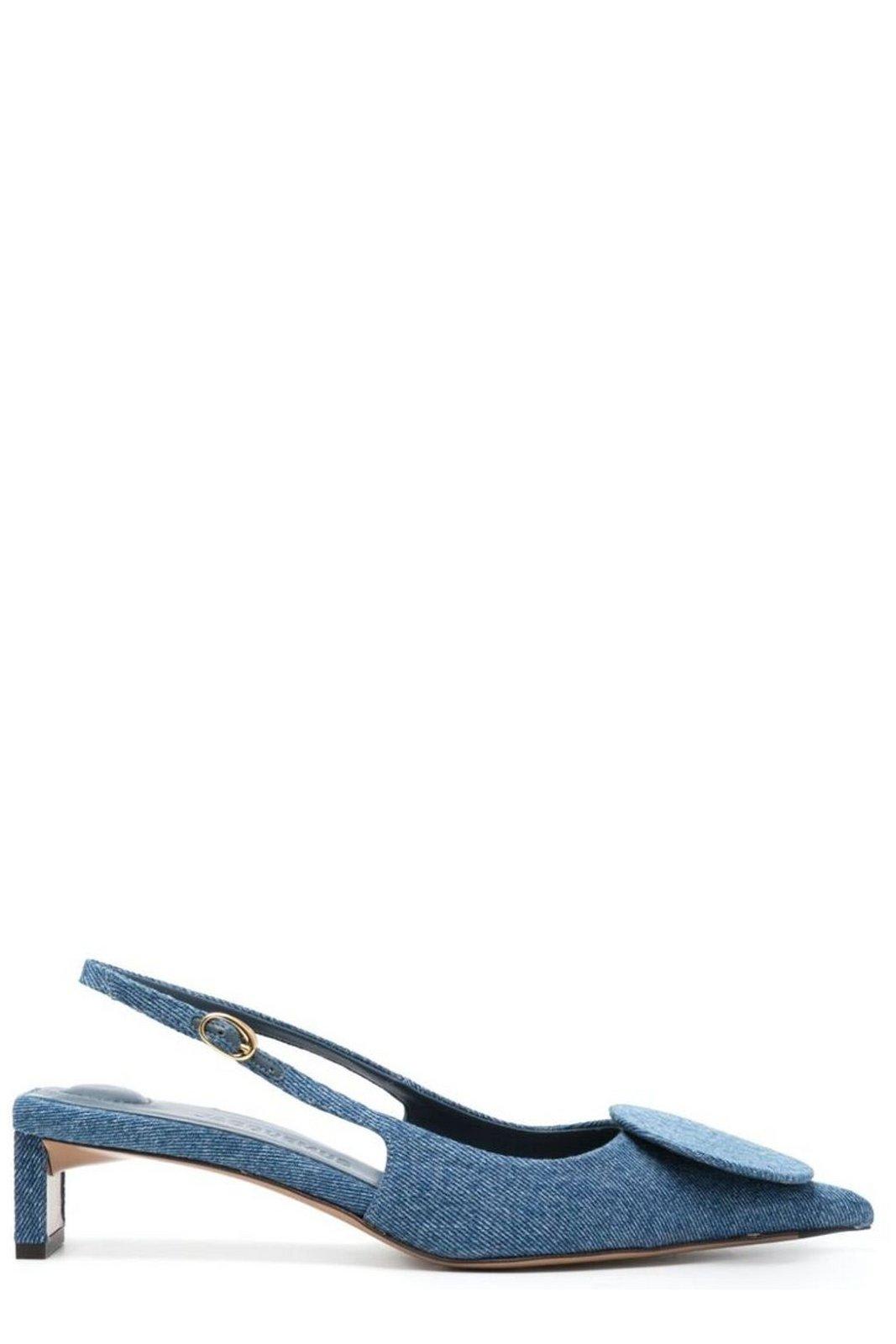 【送料&関税込】Jacquemus Circle Square Sling-backs Jacquemus Circle Square Slingback Pumps | italist
