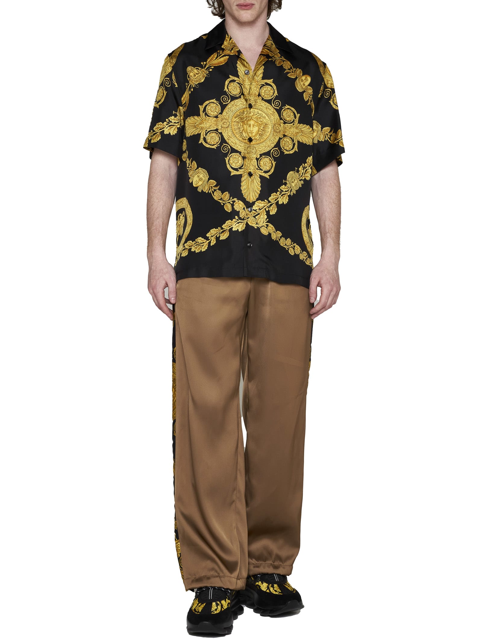 Versace Biscuit Viscose Pant | italist