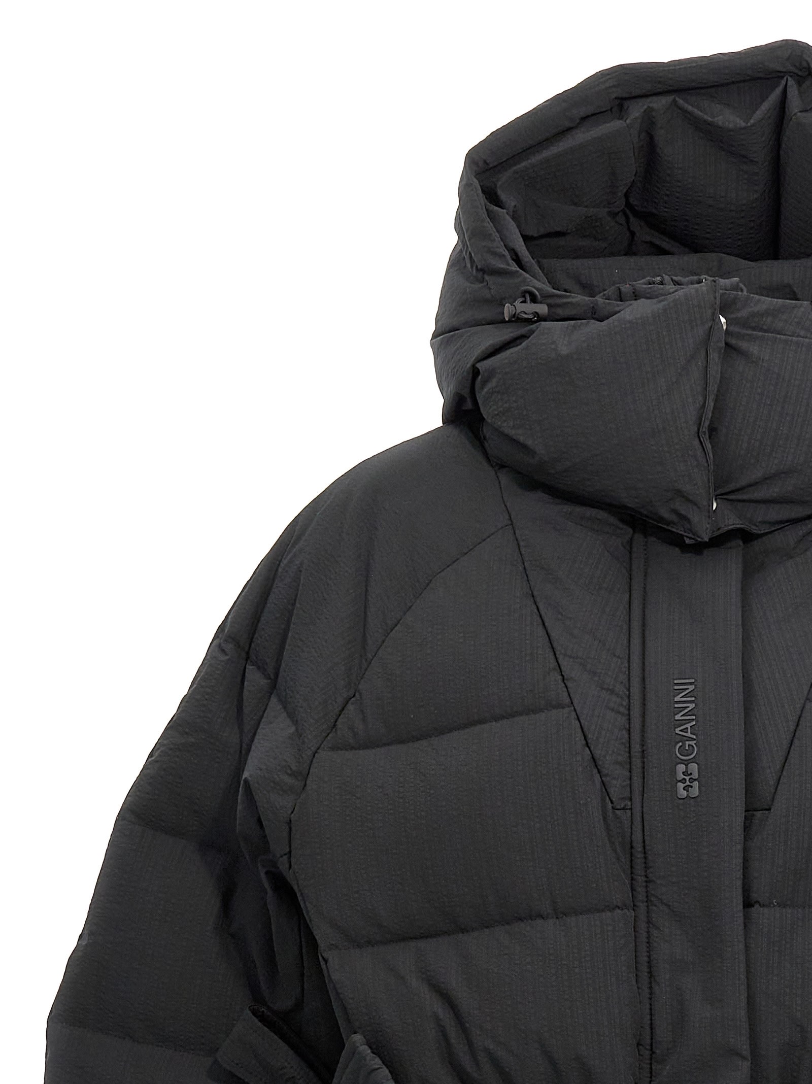 Ganni 'tech Seersucker Puffer' Down Jacket | italist, ALWAYS