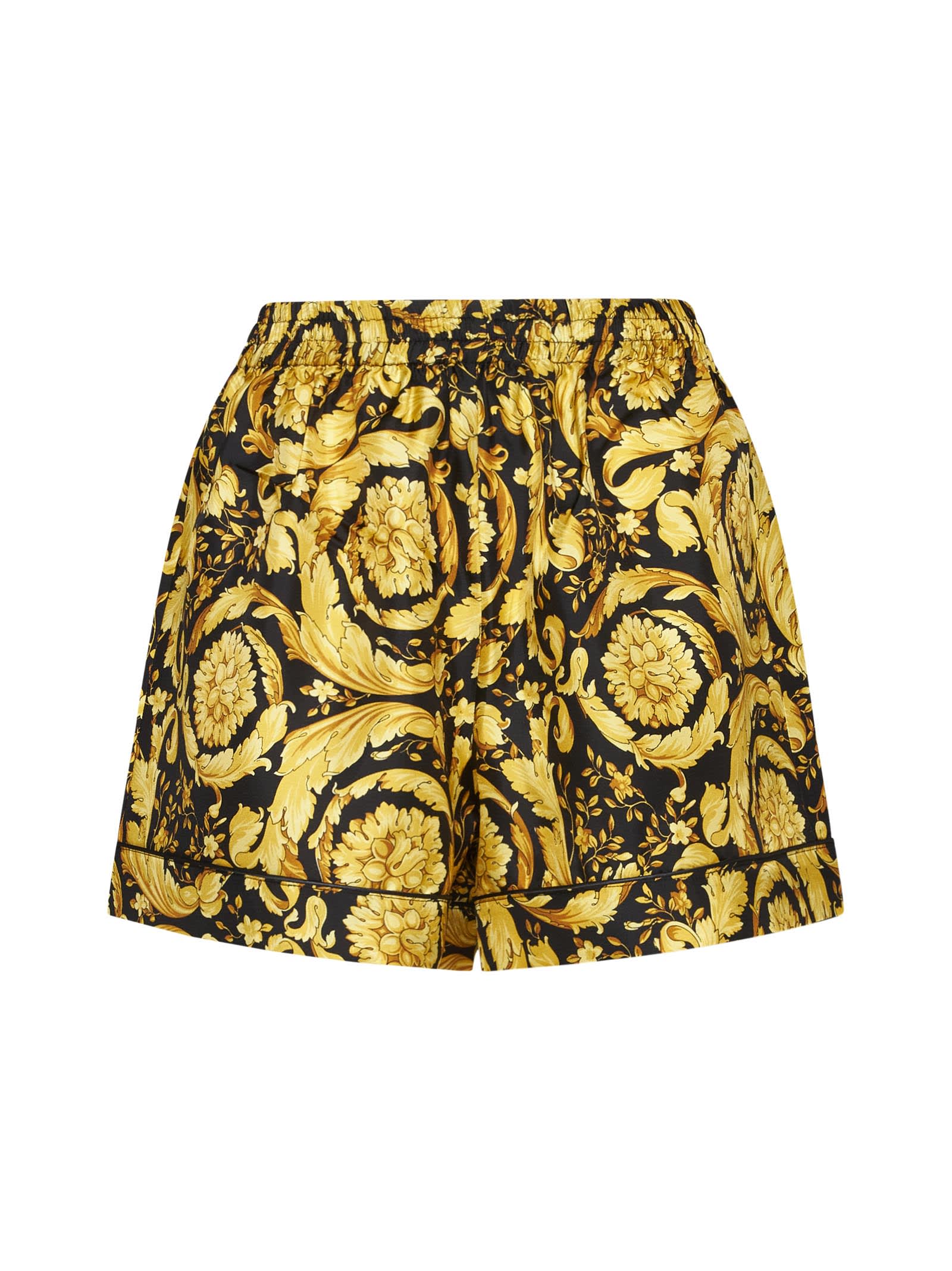ショートパンツ Versace Silk Twill Pajama-Style Shorts Versace Silk Pajama Shorts | italist