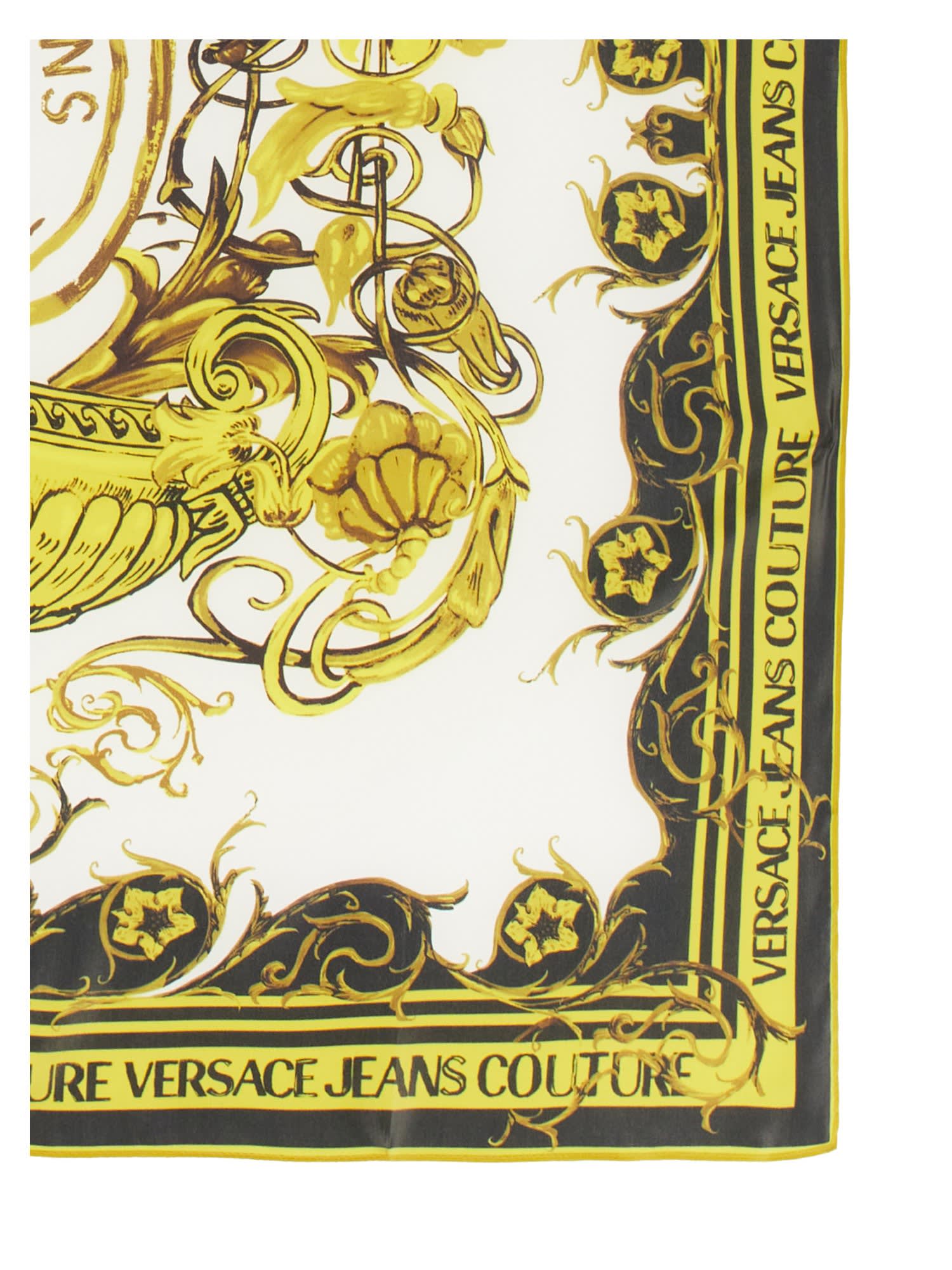 Versace Jeans Couture Logo Print Scarf スカーフ＆ストール