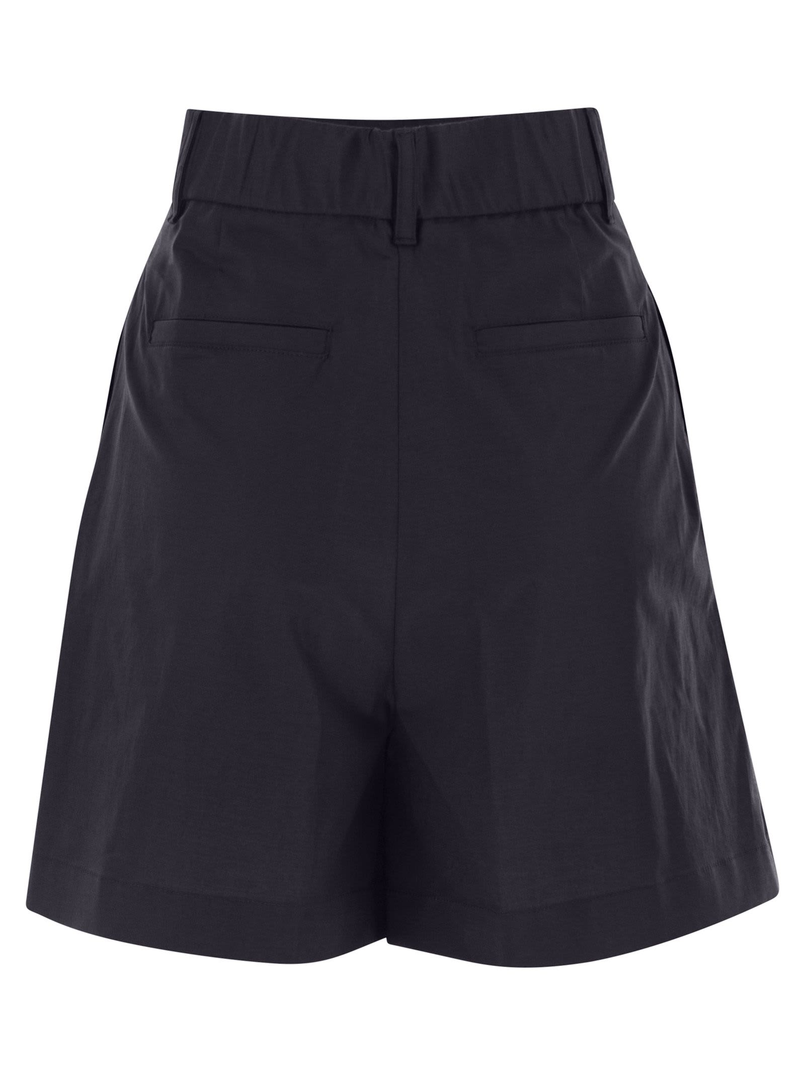 ショートパンツ HERNO Two-Tone Stretch Cotton Blend And Nylon Shorts Herno Stretch Cotton Bermuda Shorts | italist