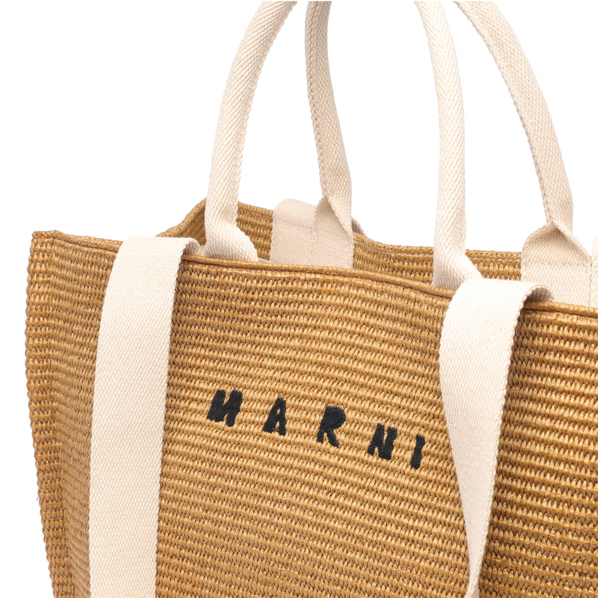 Marni Fabric Rafia Effect Shopping Bag | italist