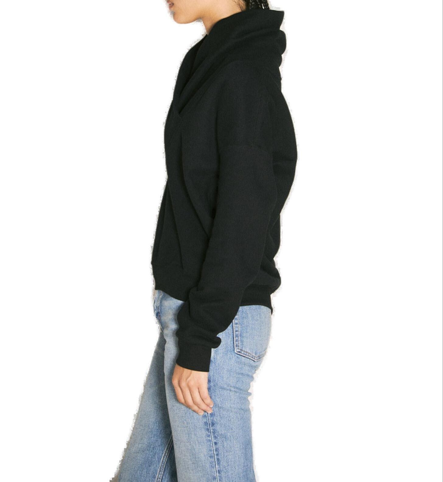 Saint Laurent V-neck Drop Shoulder Hoodie | italist, ALWAYS