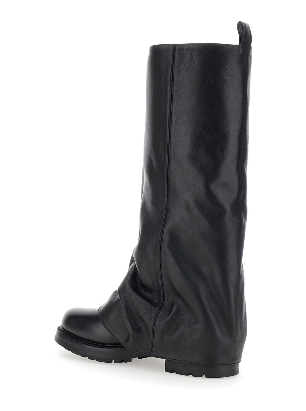 ロングブーツ Strategia 'Ranger' Black Leather Boots Woman Strategia 'ranger' Black Leather Boots Woman | italist