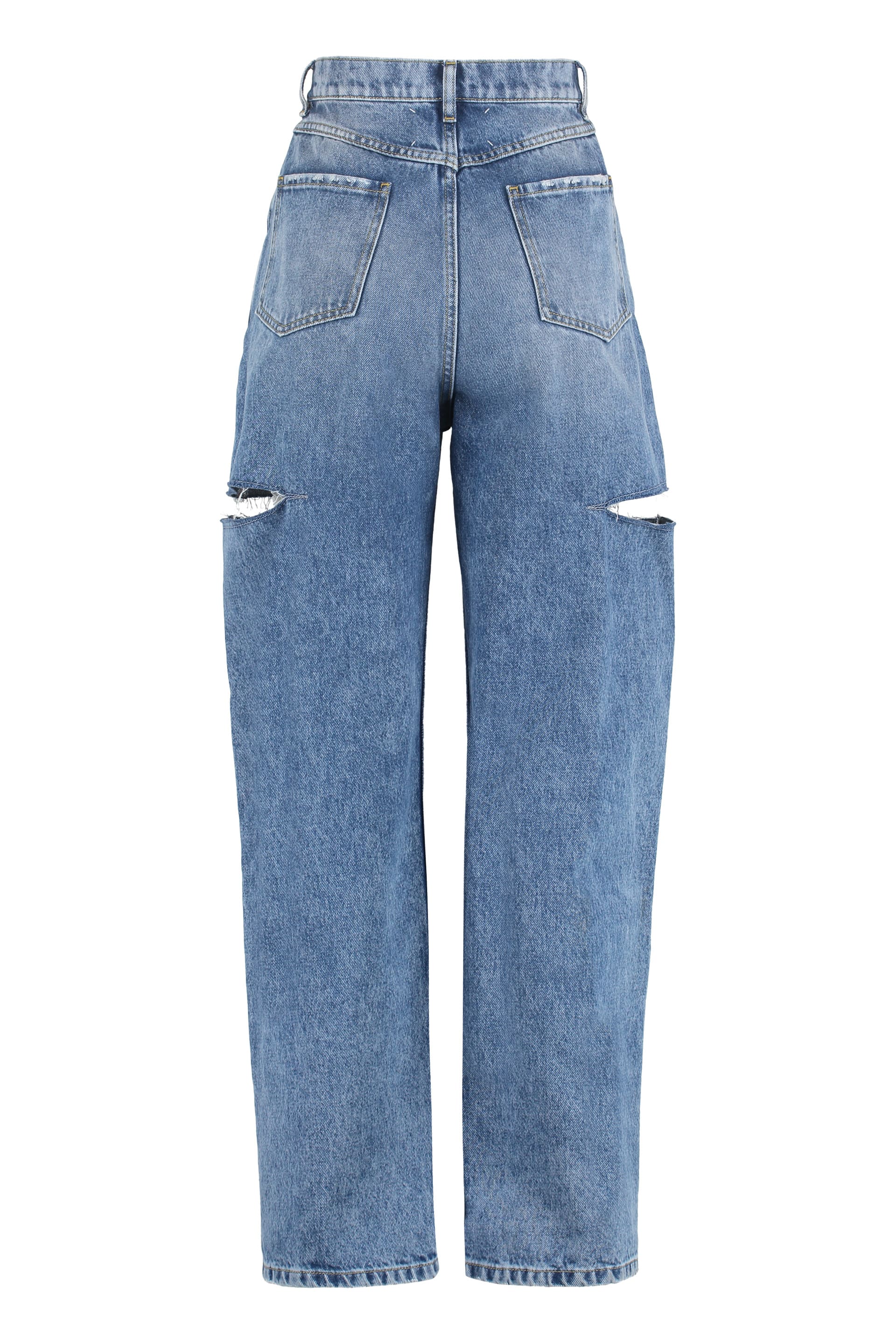 Maison Margiela デコルティケ Denim jeans S51LA0128S30617966 Maison Margiela Décortiqué wide-leg Jeans | Blue | FARFETCH