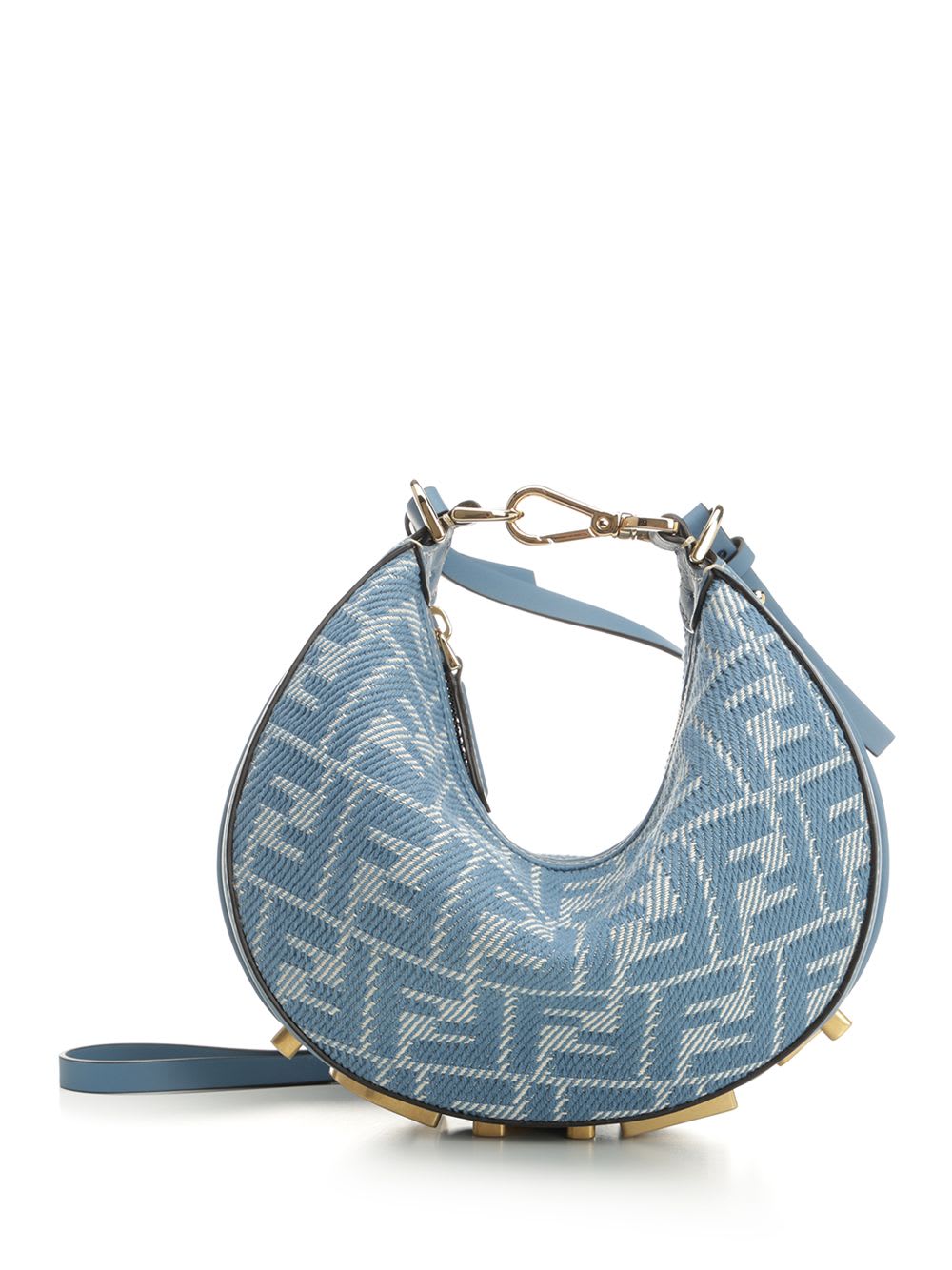 【FENDI】FENDIGRAPHY MINI HOBO BAG Fendigraphy Mini Leather Black | Fendi