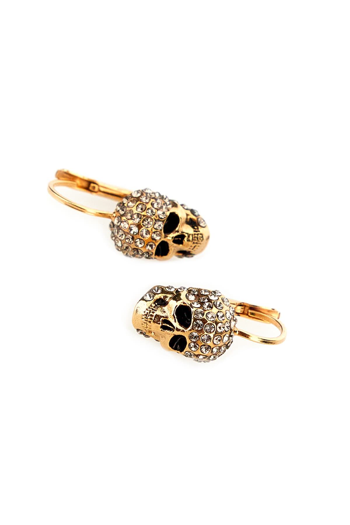 Alexander McQueen Gold Skull Earrings | italist