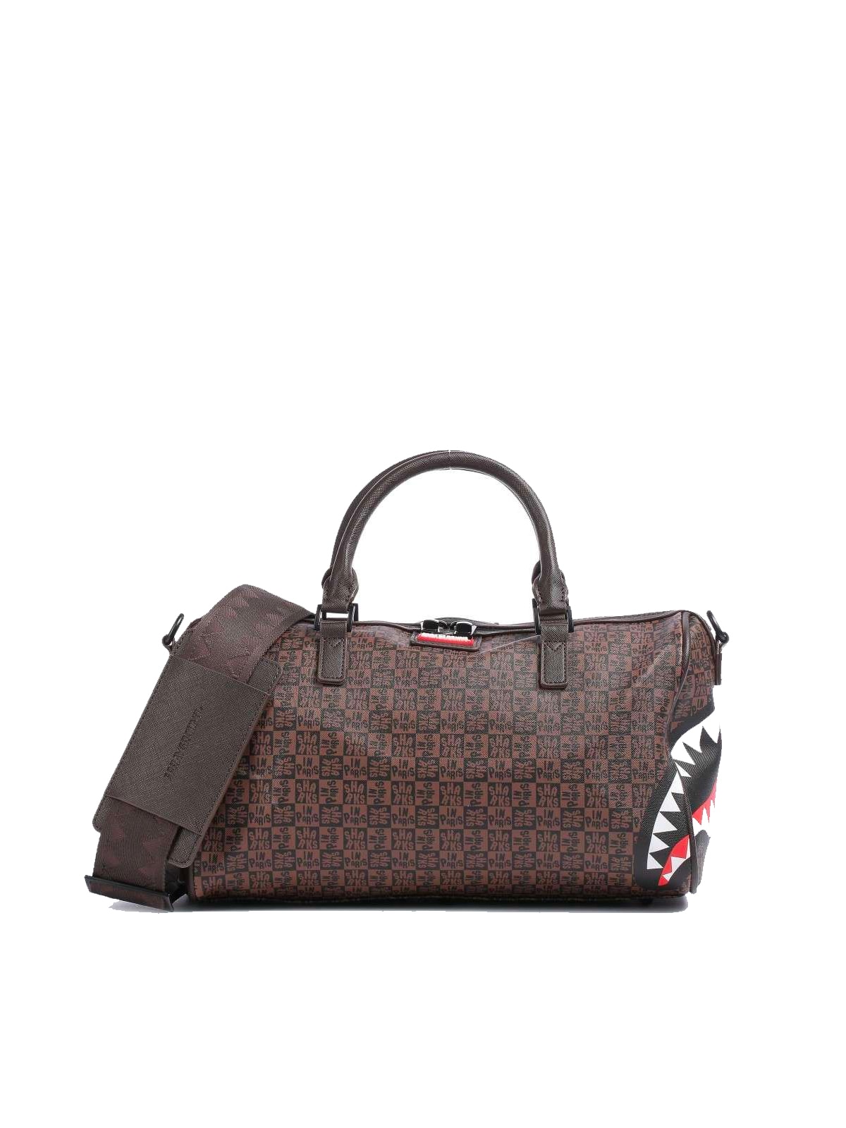 Sprayground Sharks In Paris Check Mini Duffel (D4956) – Fresh Society