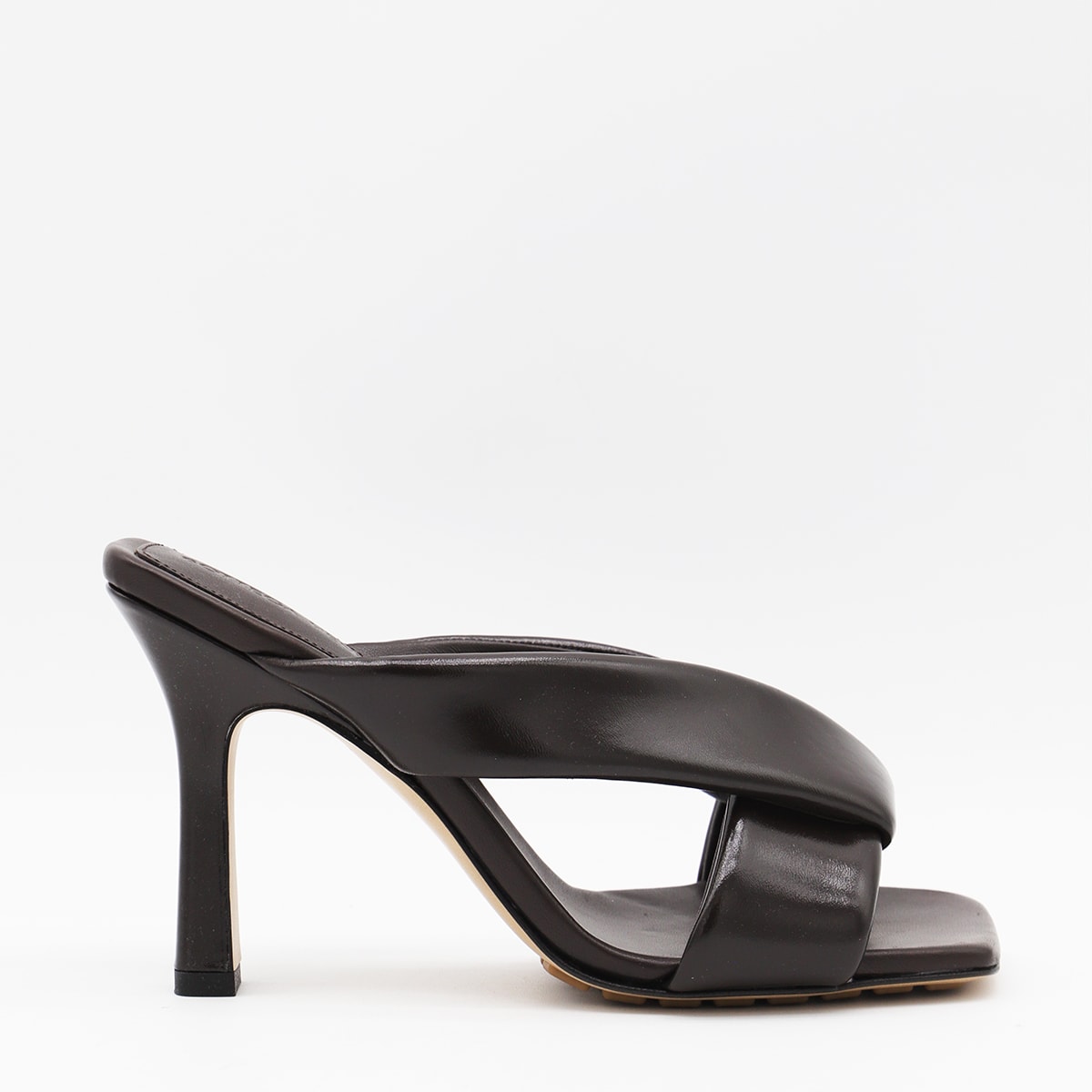 Bottega Veneta Black Leather Sandals | italist