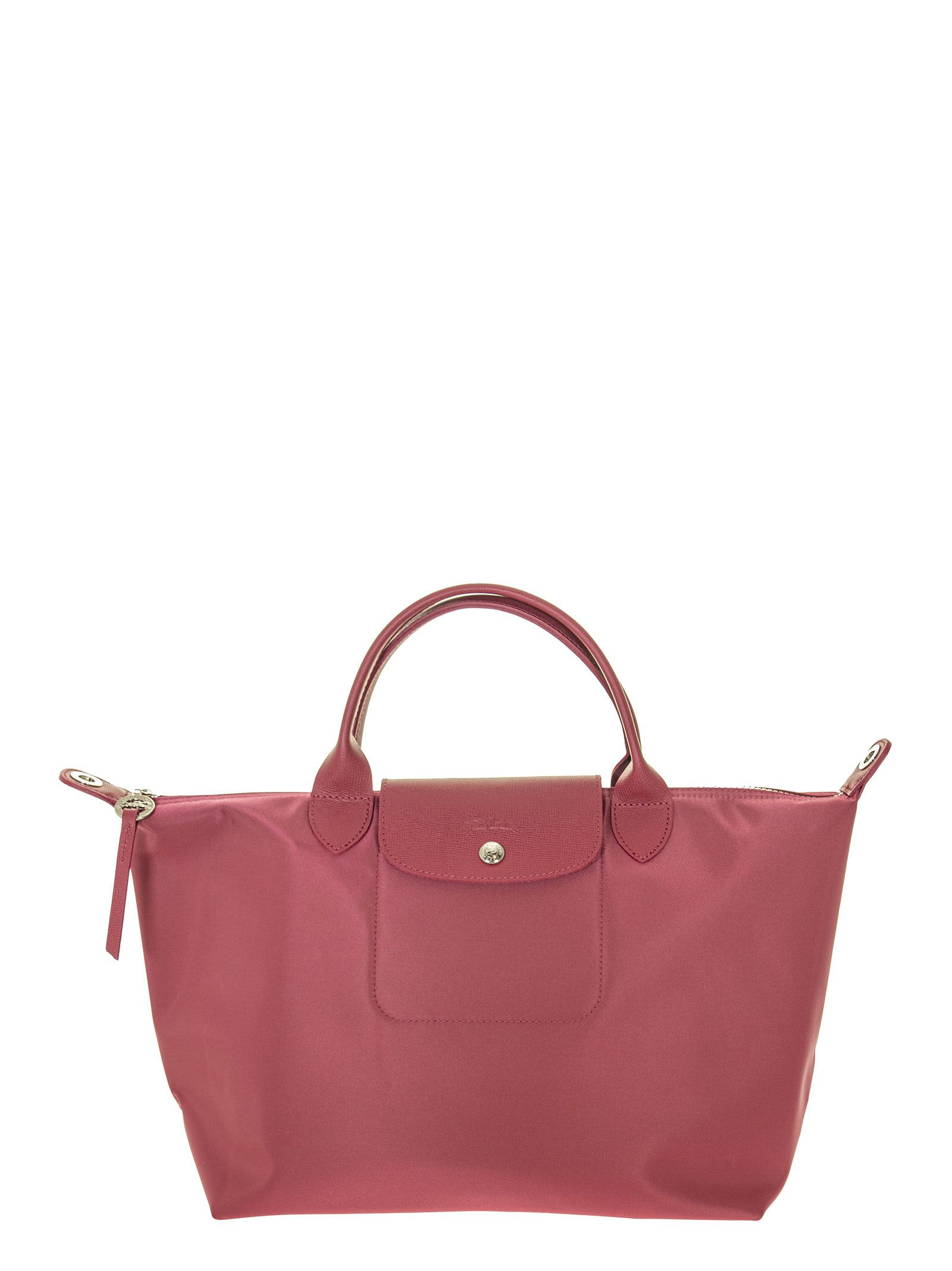 Longchamp Le Pliage Neo Xs Handbag With Strap In Raspberry