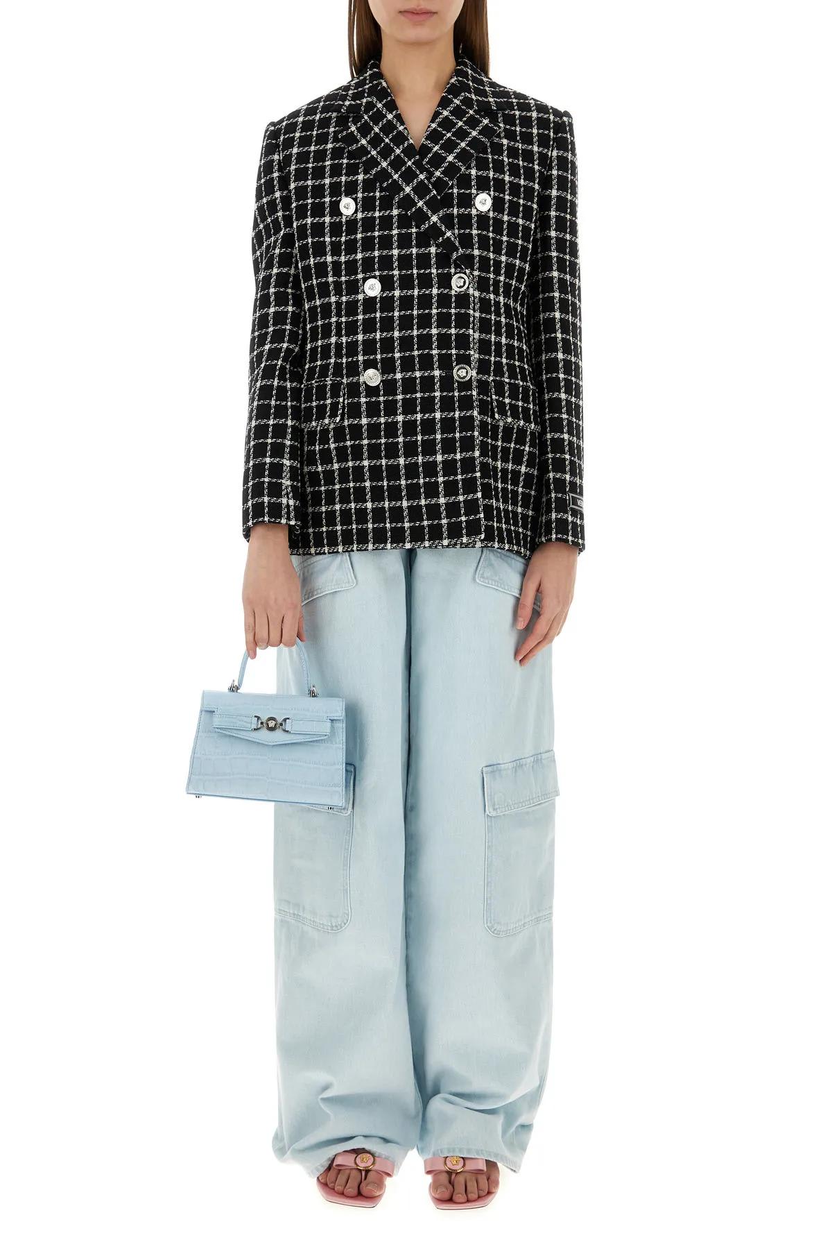 Versace Embroidered Tweed Blazer | italist