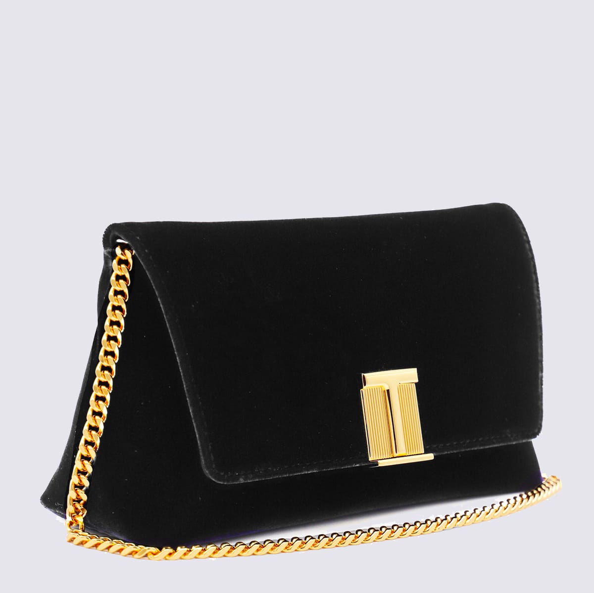 ショルダーバッグ・ポシェット TOM FORD BLACK VELVET AND VISCOSE SHOULDER BAG Tom Ford Black Velvet And Viscose Shoulder Bag | italist