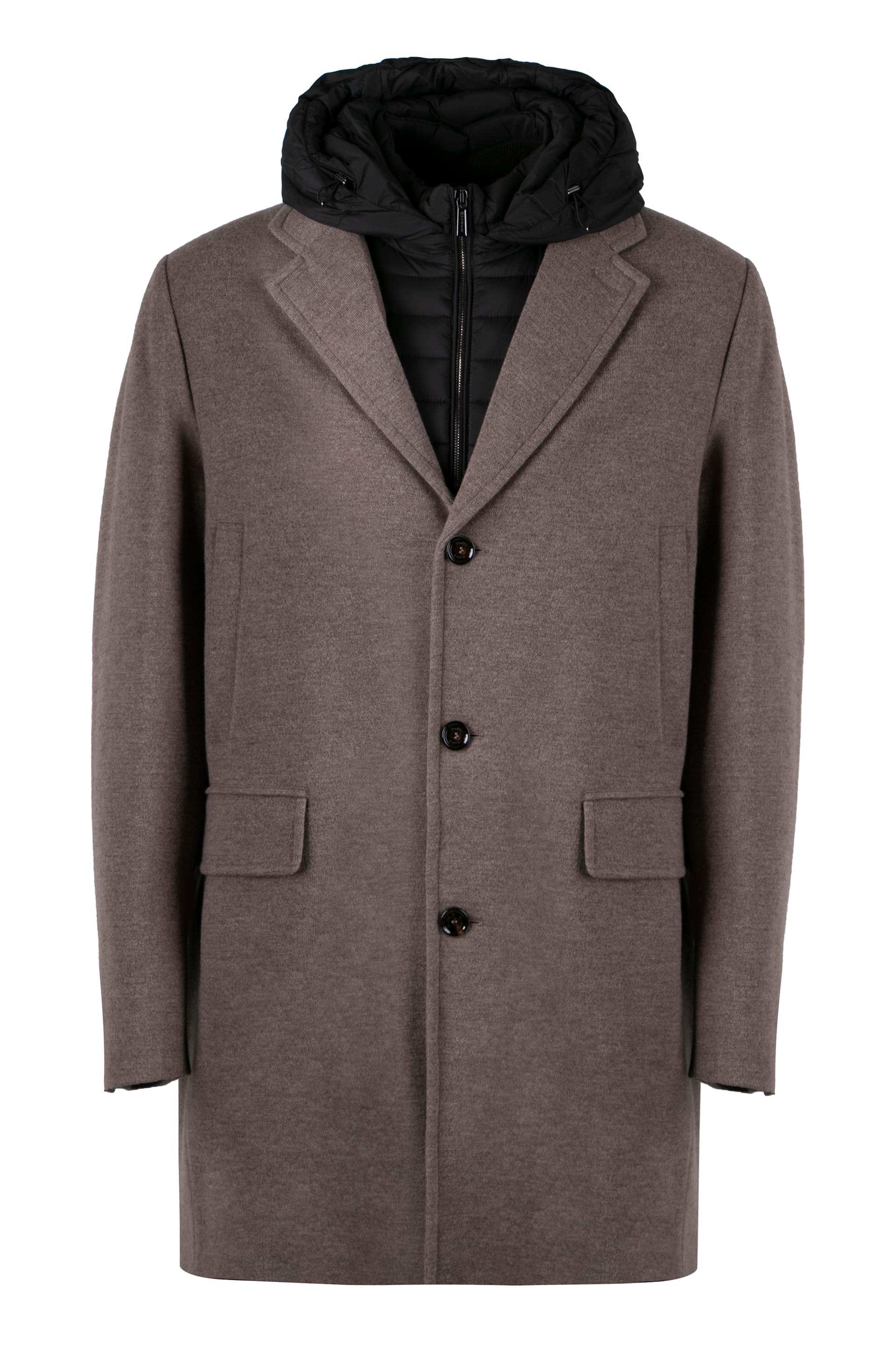 【送料&関税込】Moorer Padded Wool-blend Coat Moorer Mitchel Padded Wool-blend Coat | italist