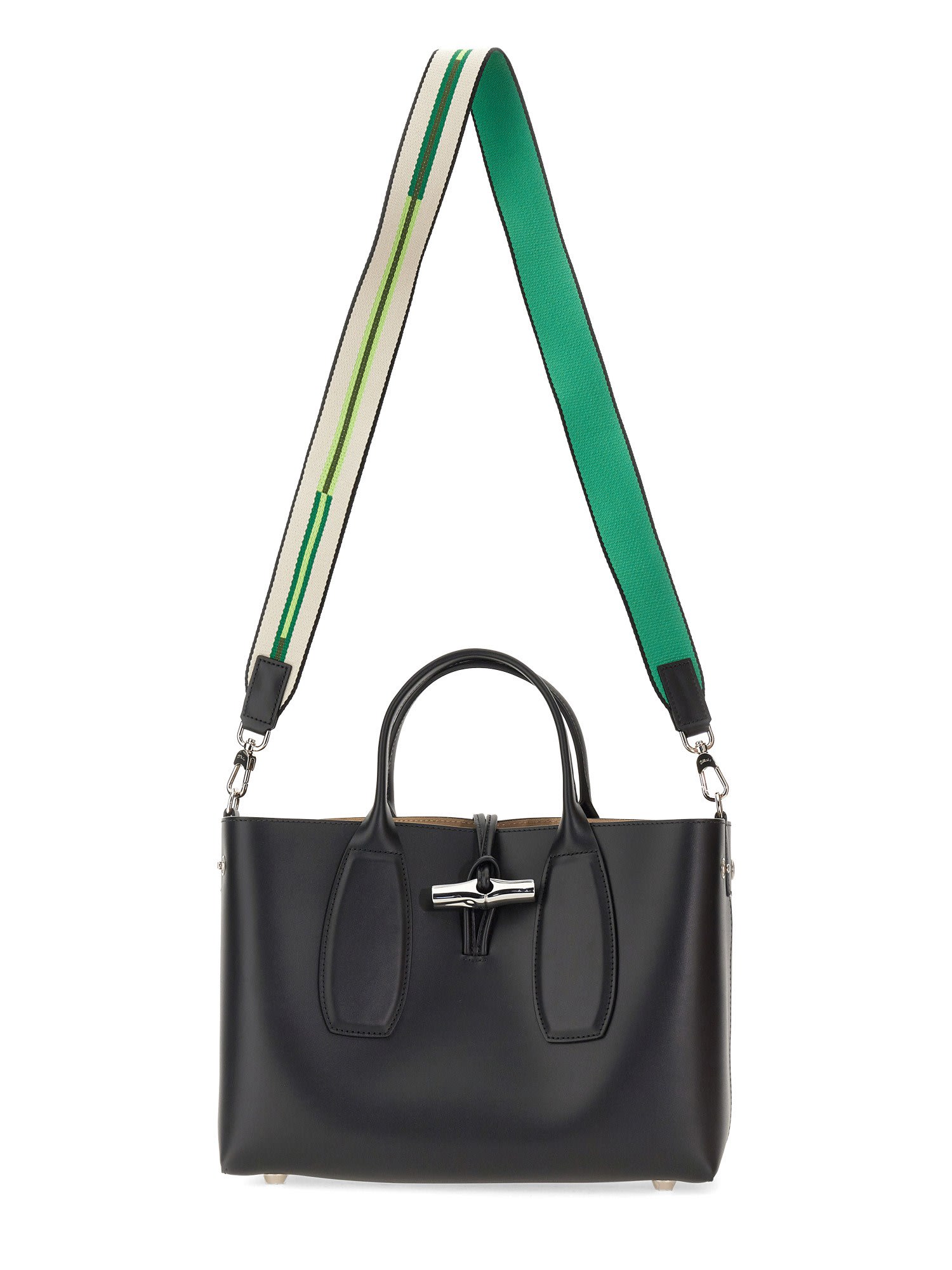 Roseau M Handbag Black - Leather (10058HCN001)