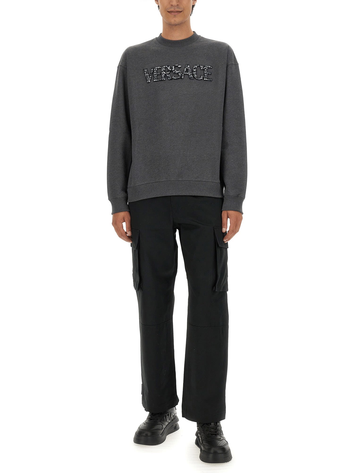 スウェット・トレーナー Versace Sweatshirt With Crocodile Logo Versace Sweatshirt With Crocodile Logo | italist