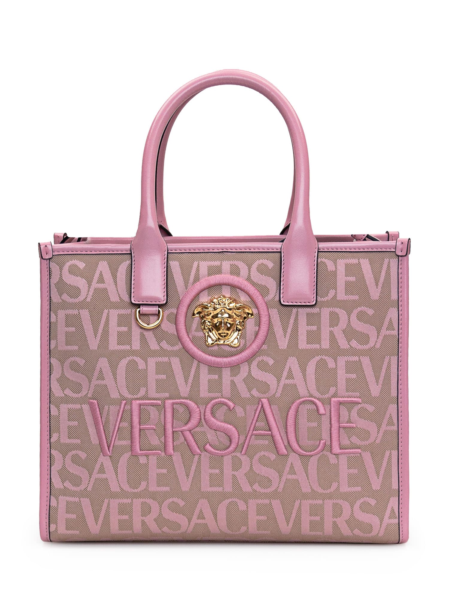 Versace Small Shopper Bag With Logo