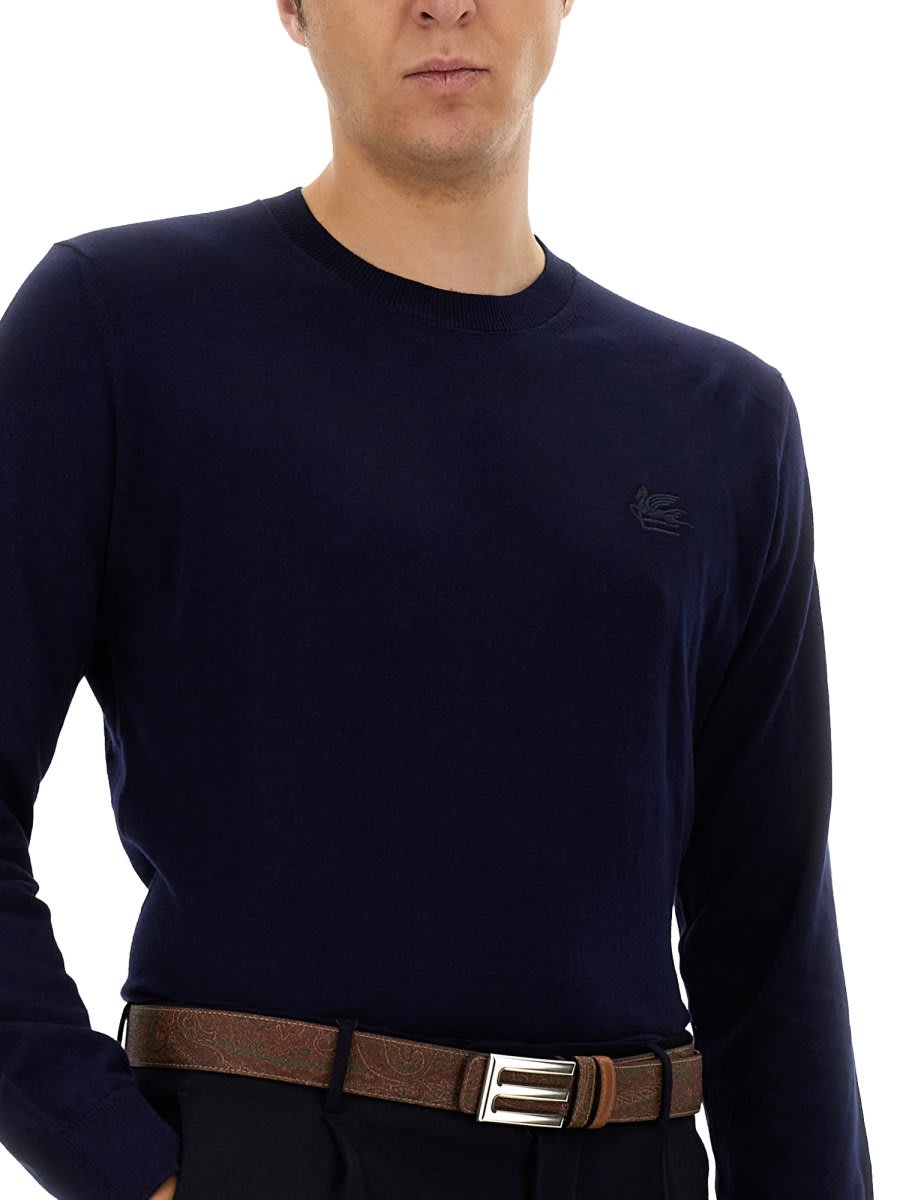 【関税&送料込】Etro Pegasus Sweatshirt Etro Pegasus Embroidered Crewneck Sweatshirt | italist